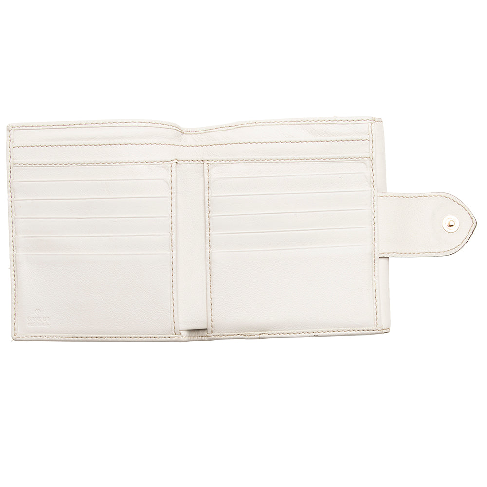 Gucci Gucci Canvas Heart French Compact Wallet (SHF-17615)