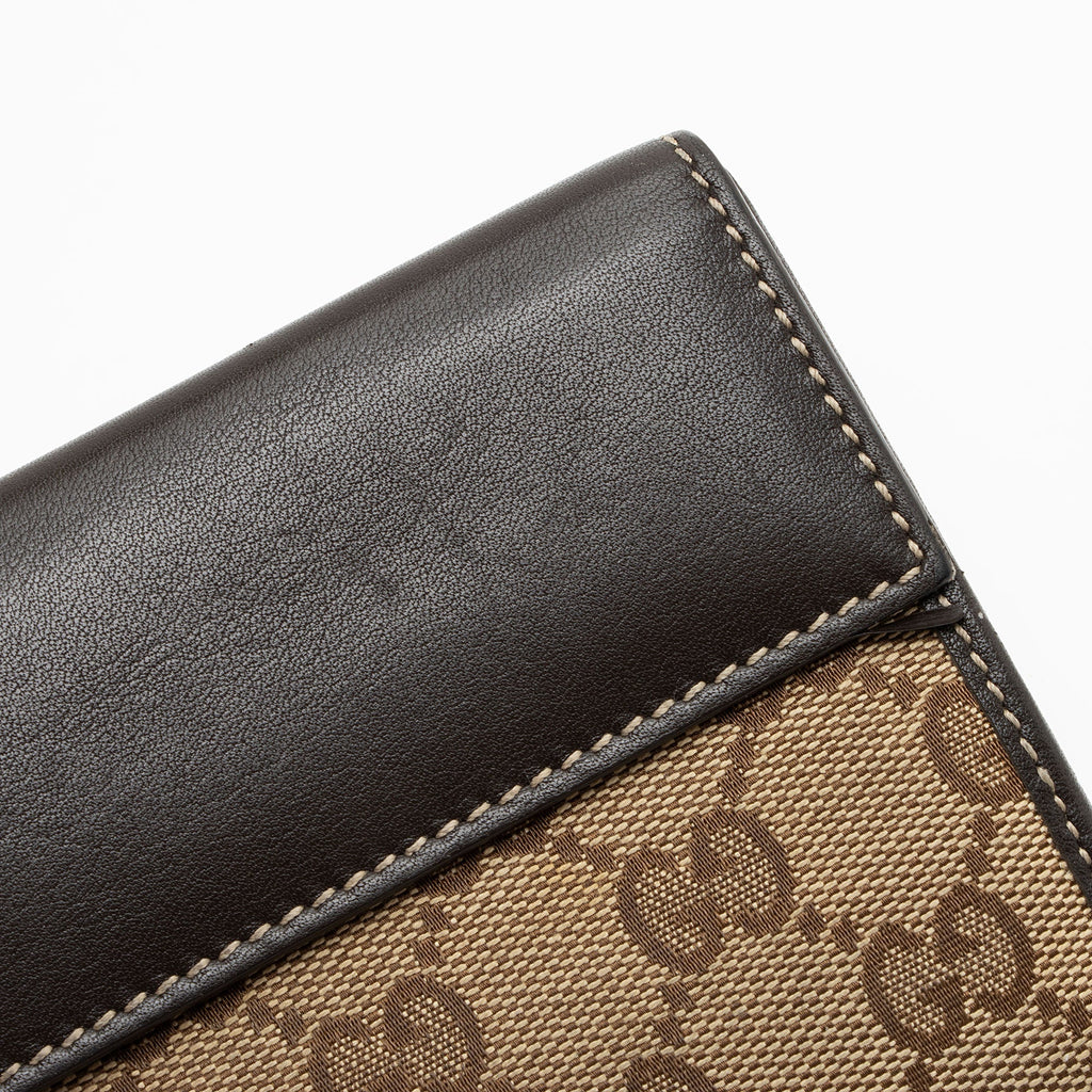 Gucci GG Canvas Heart Script ContinLBtal Wallet