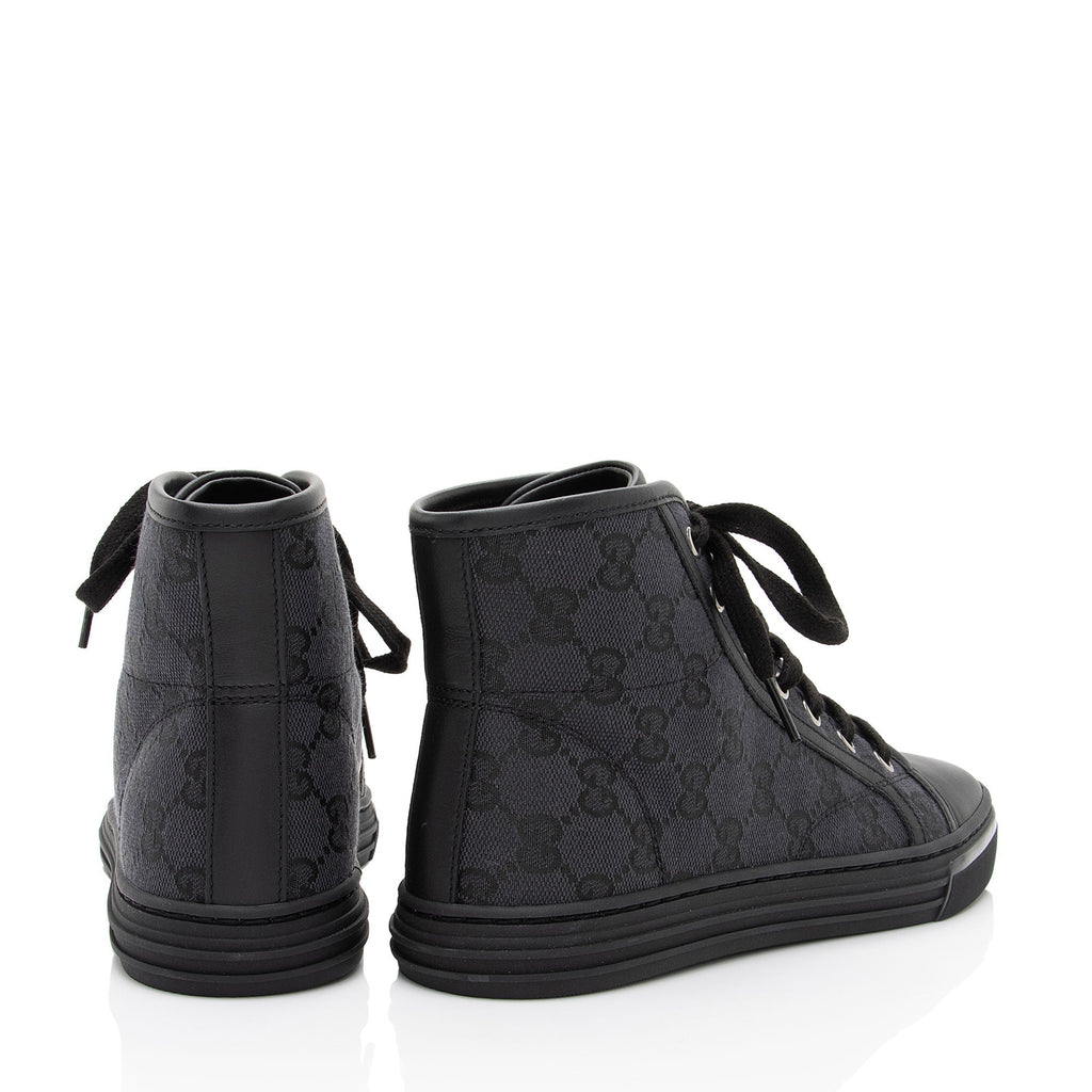 Gucci GG Canvas High Top Sneakers - Size 5.5 / 35.5