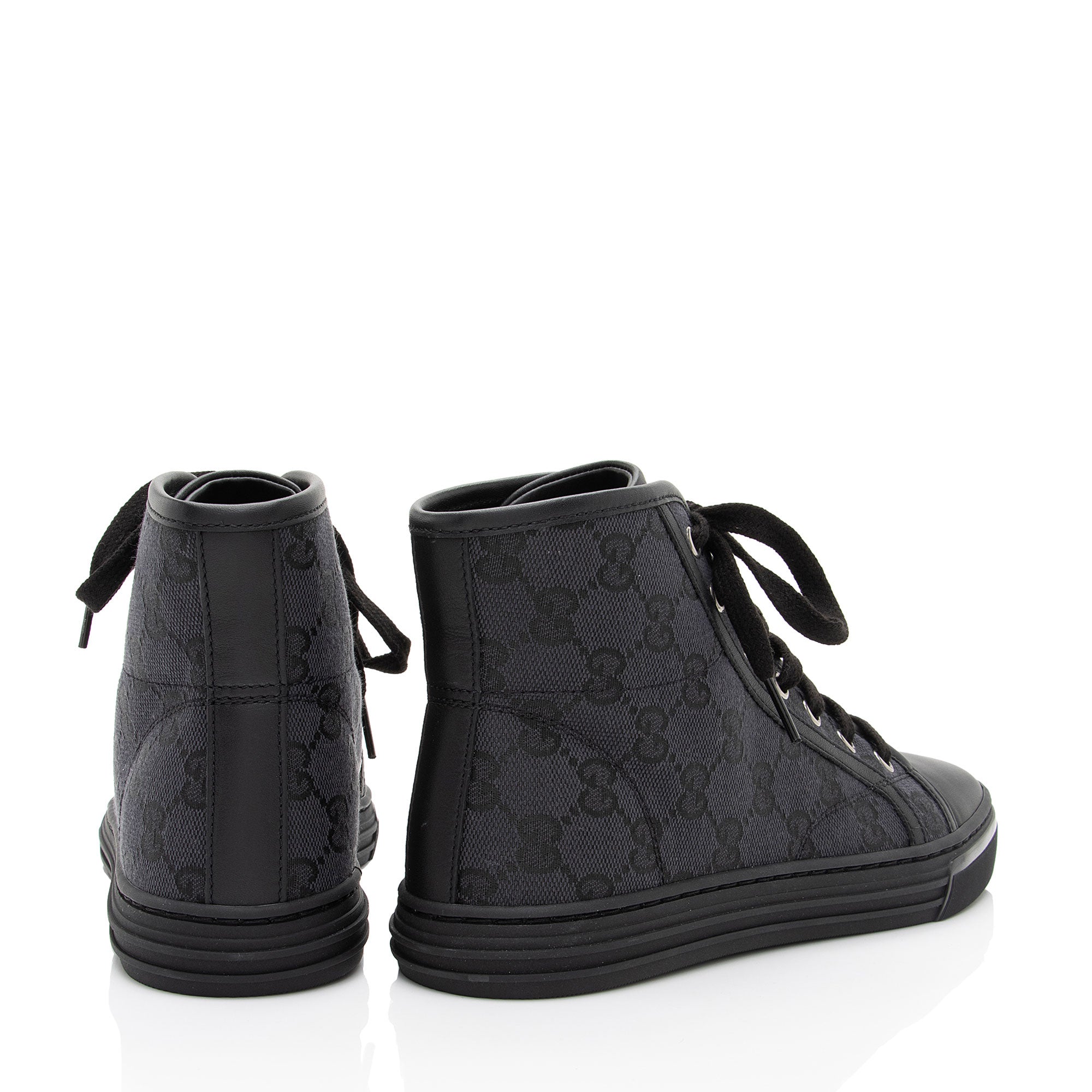 Gucci GG Canvas High Top Sneakers - Size 5.5 / 35.5