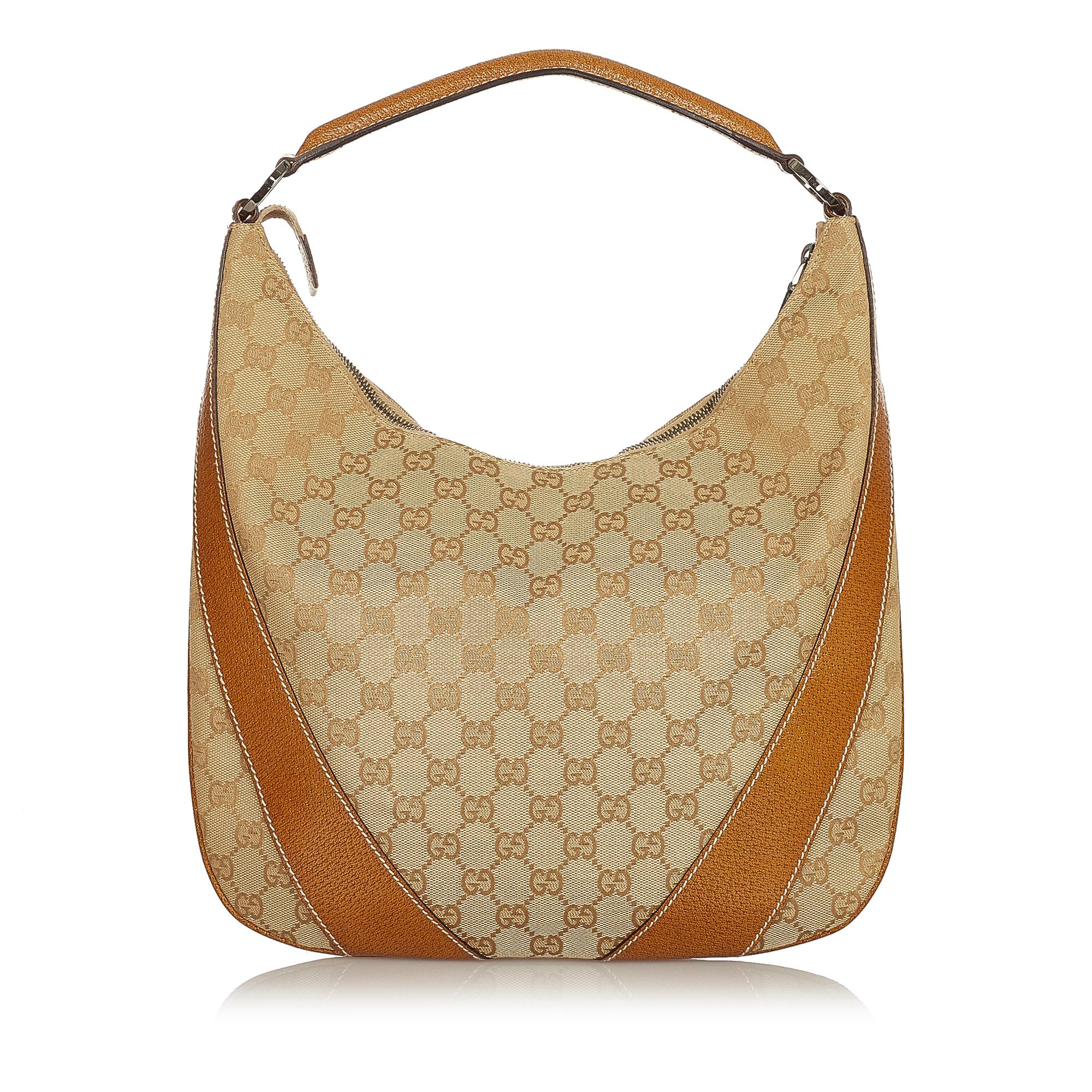 Gucci Gucci Canvas Hobo Bag (SHG-26350)