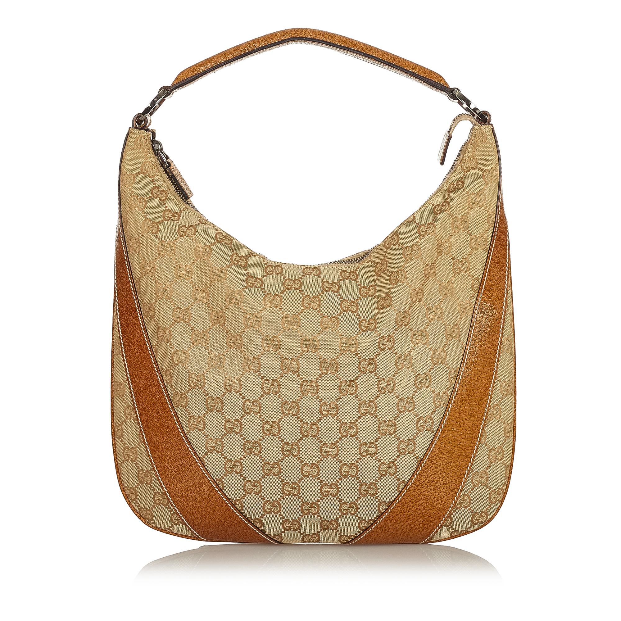 Gucci Gucci Canvas Hobo Bag (SHG-26350)
