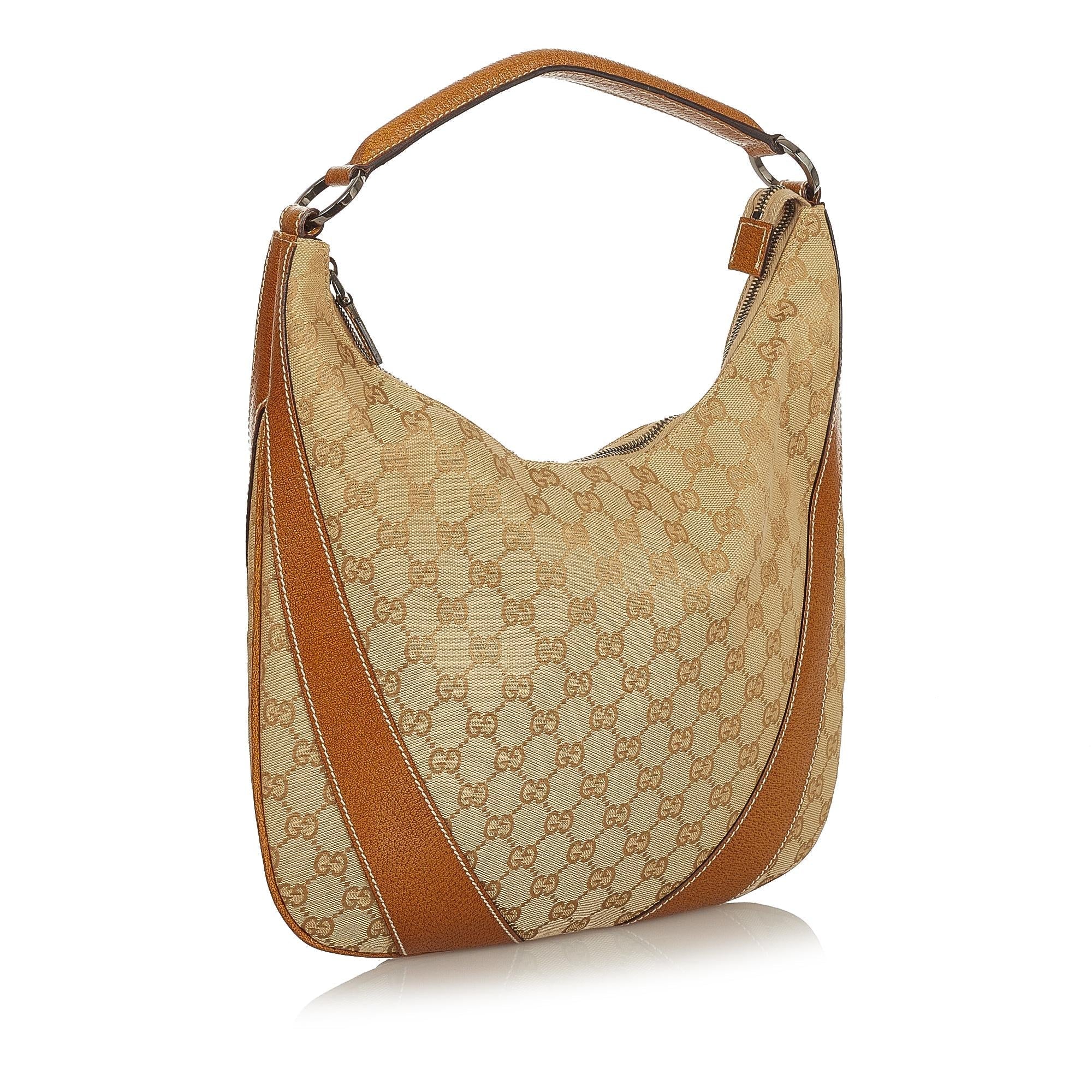 Gucci Gucci Canvas Hobo Bag (SHG-26350)