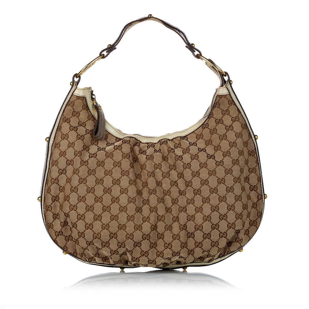 Gucci Gucci Canvas Hobo Bag (SHG-29207)