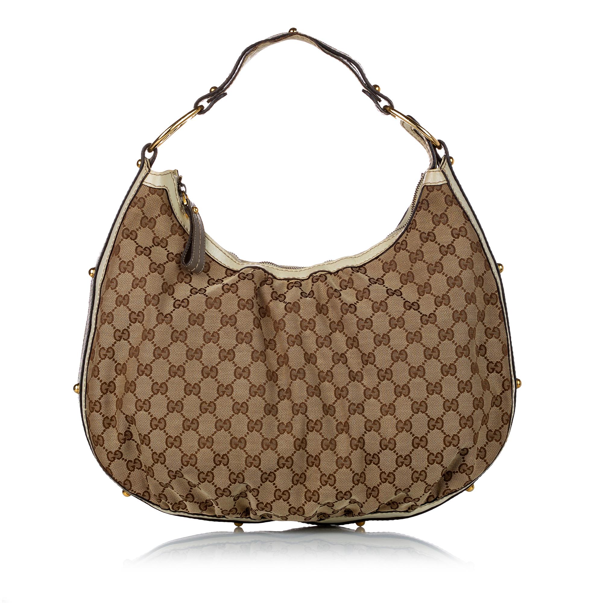 Gucci Gucci Canvas Hobo Bag (SHG-29207)