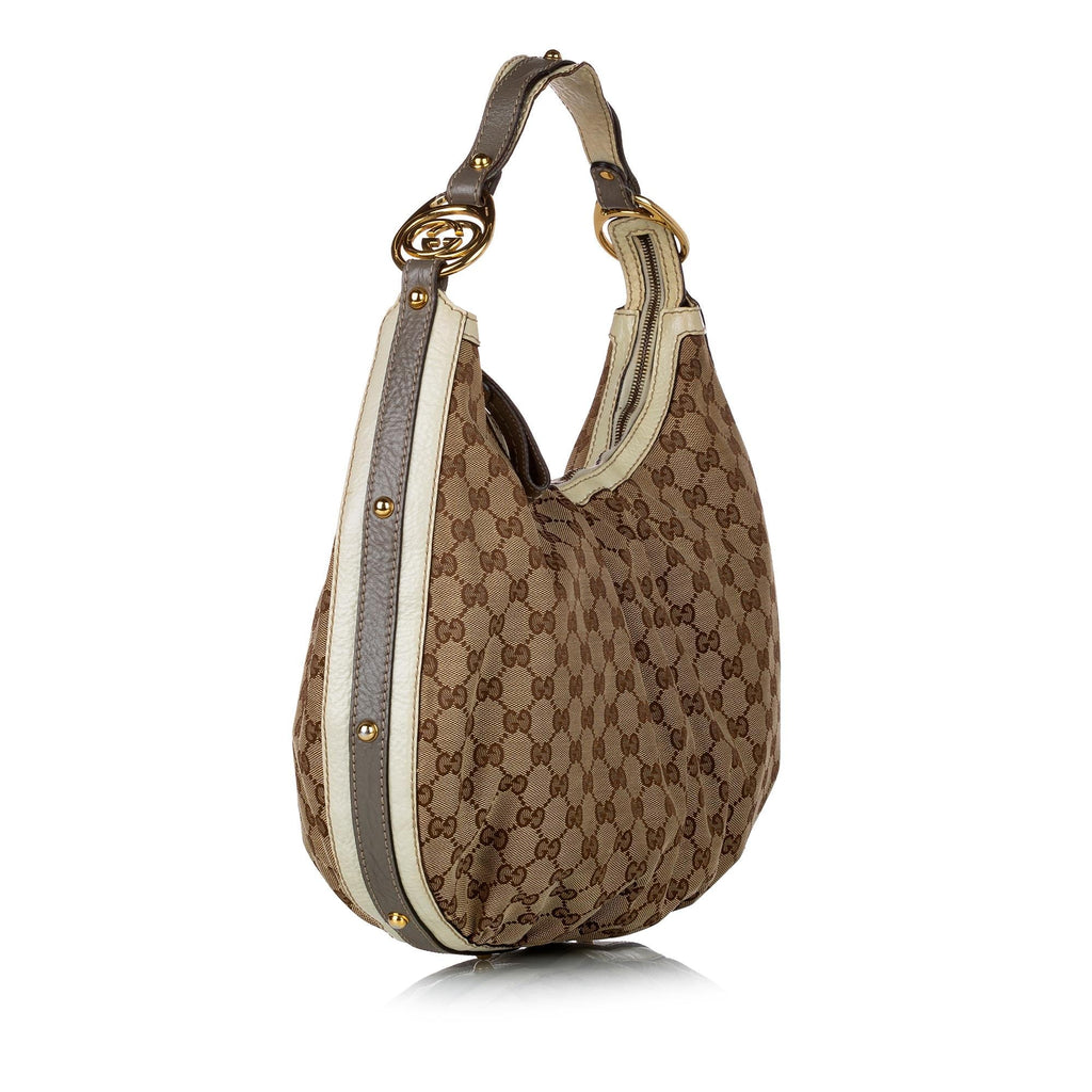 Gucci Gucci Canvas Hobo Bag (SHG-29207)
