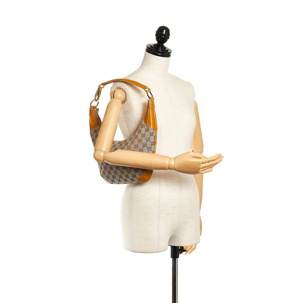 Gucci Gucci Canvas Hobo Bag (SHG-33329)