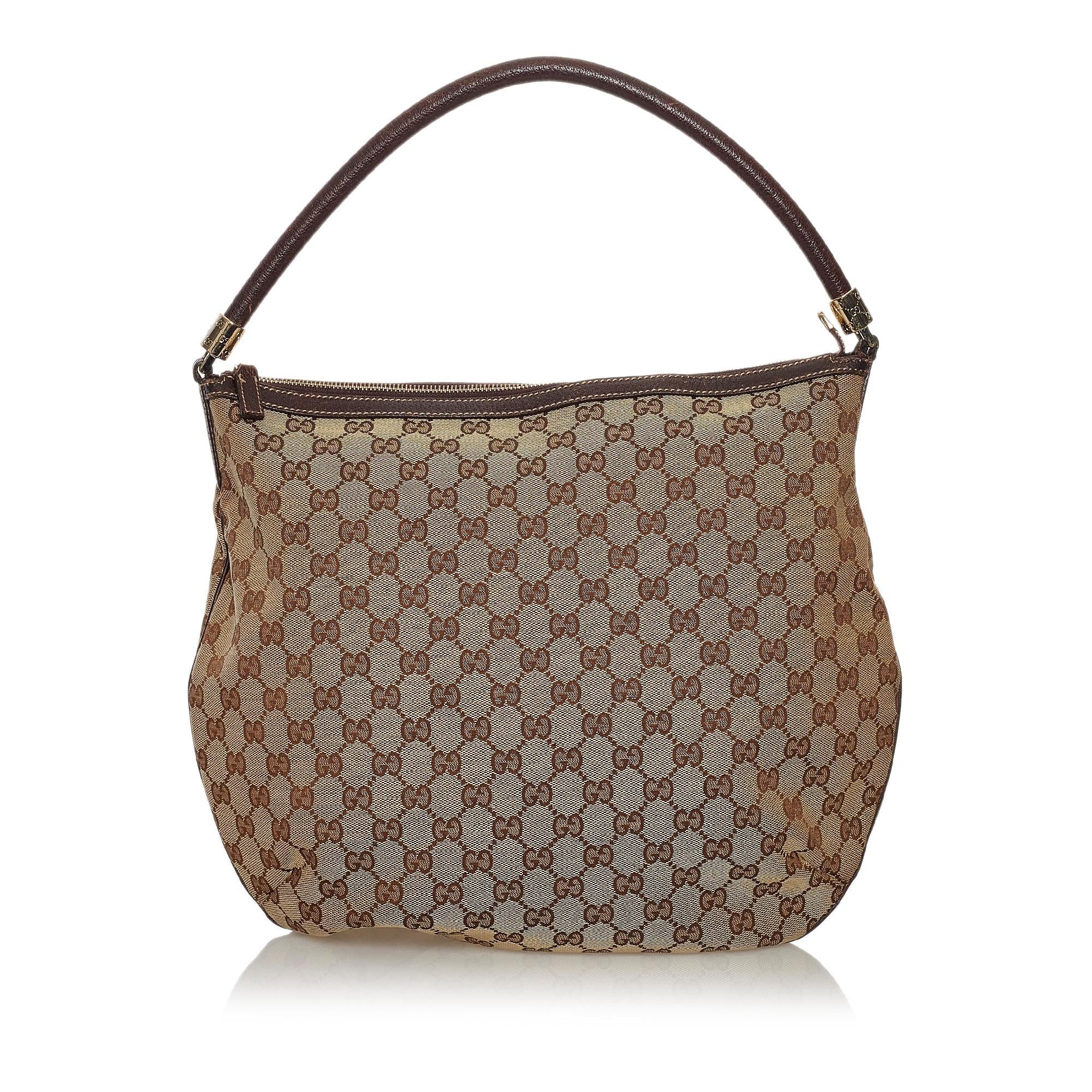 Gucci Gucci Canvas Hobo Bag (SHG-33590)