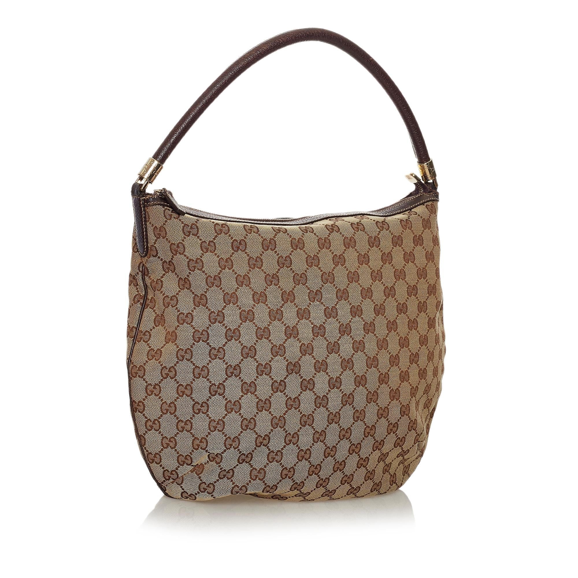 Gucci Gucci Canvas Hobo Bag (SHG-33590)