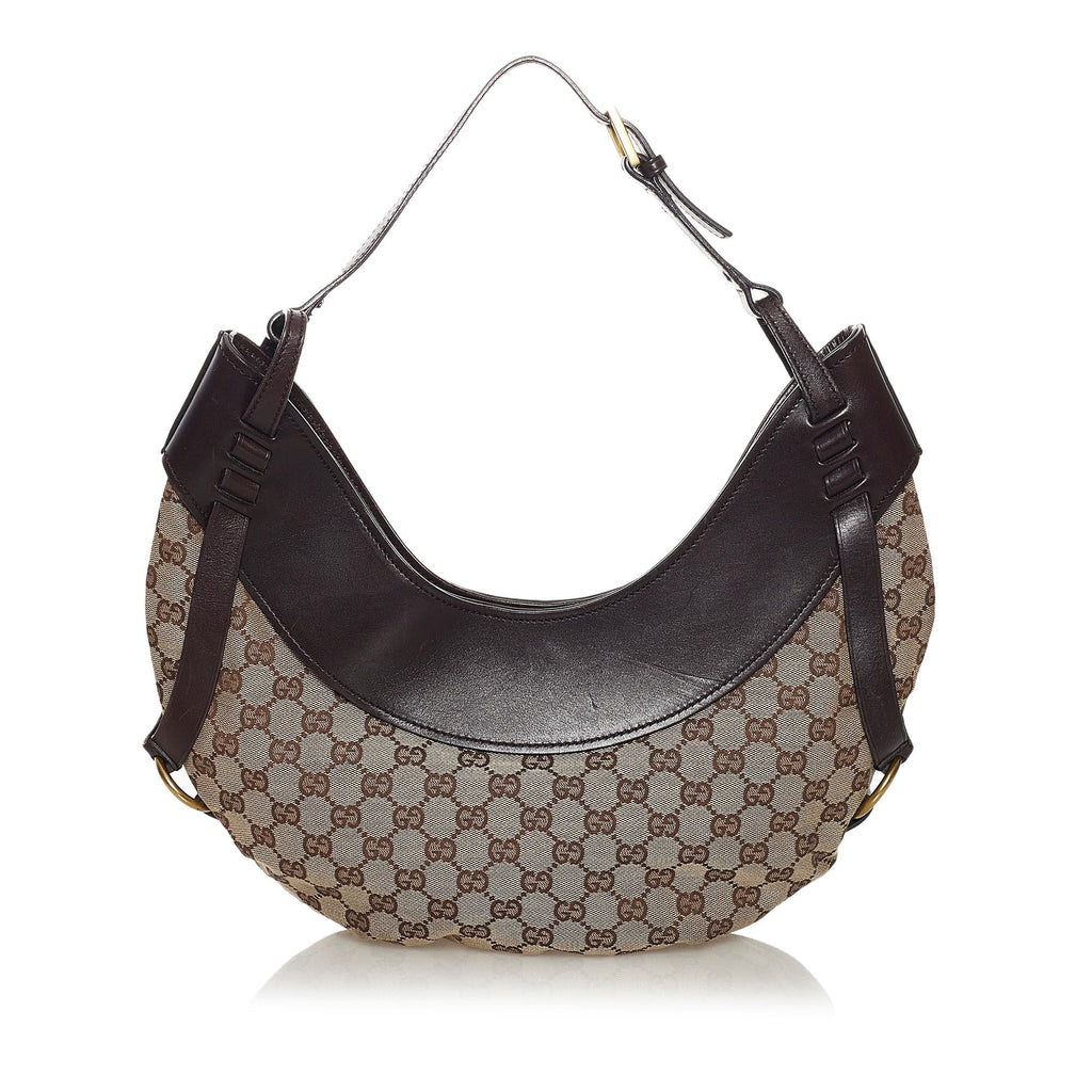 Gucci Gucci Canvas Hobo Bag (SHG-33744)