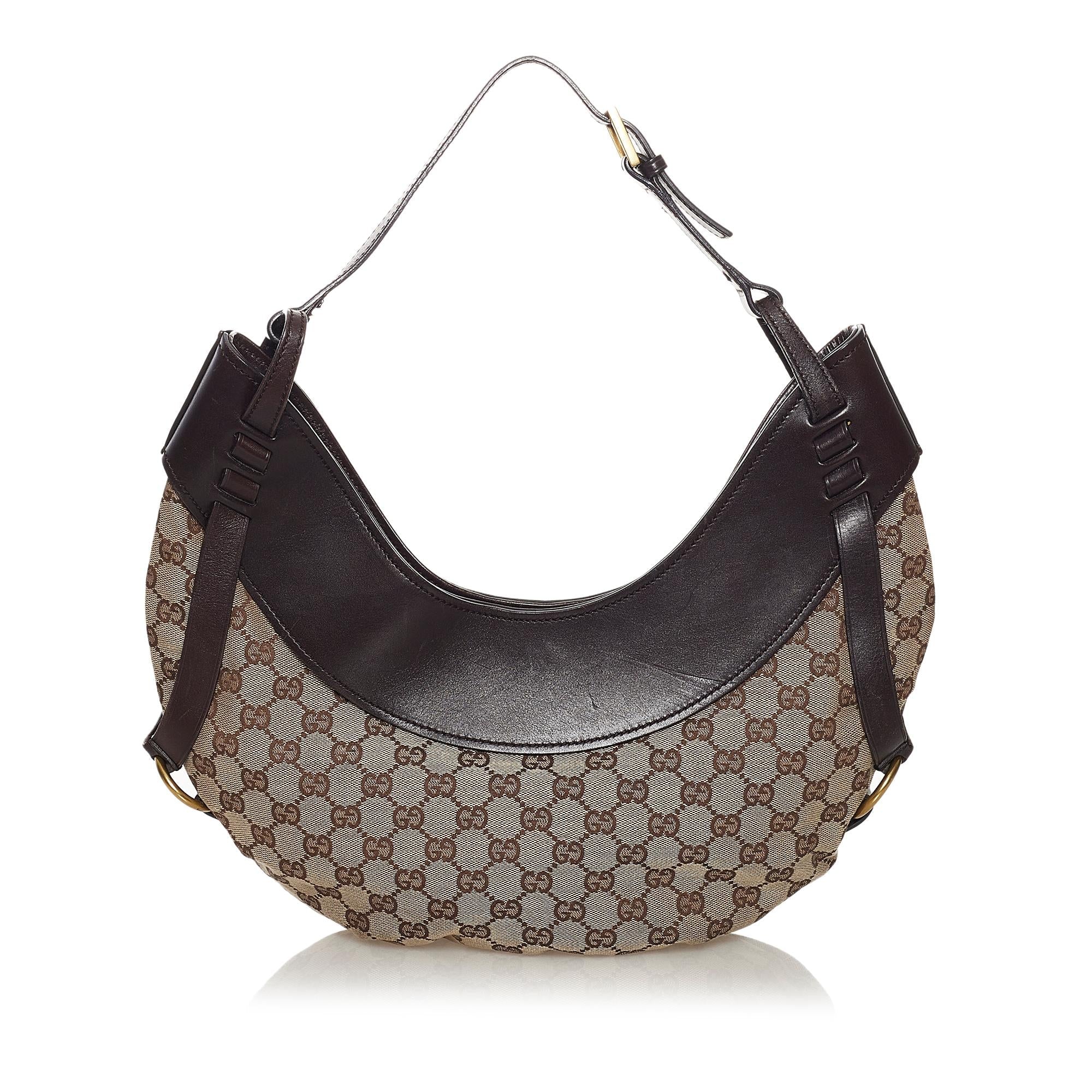 Gucci Gucci Canvas Hobo Bag (SHG-33744)