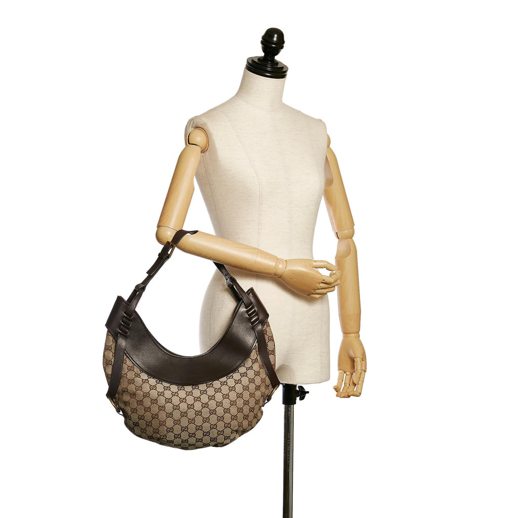 Gucci Gucci Canvas Hobo Bag (SHG-33744)