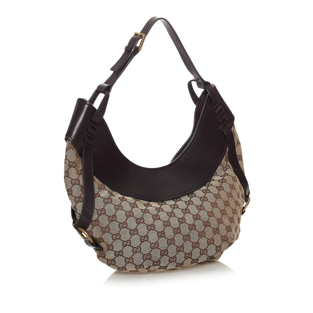 Gucci Gucci Canvas Hobo Bag (SHG-33744)