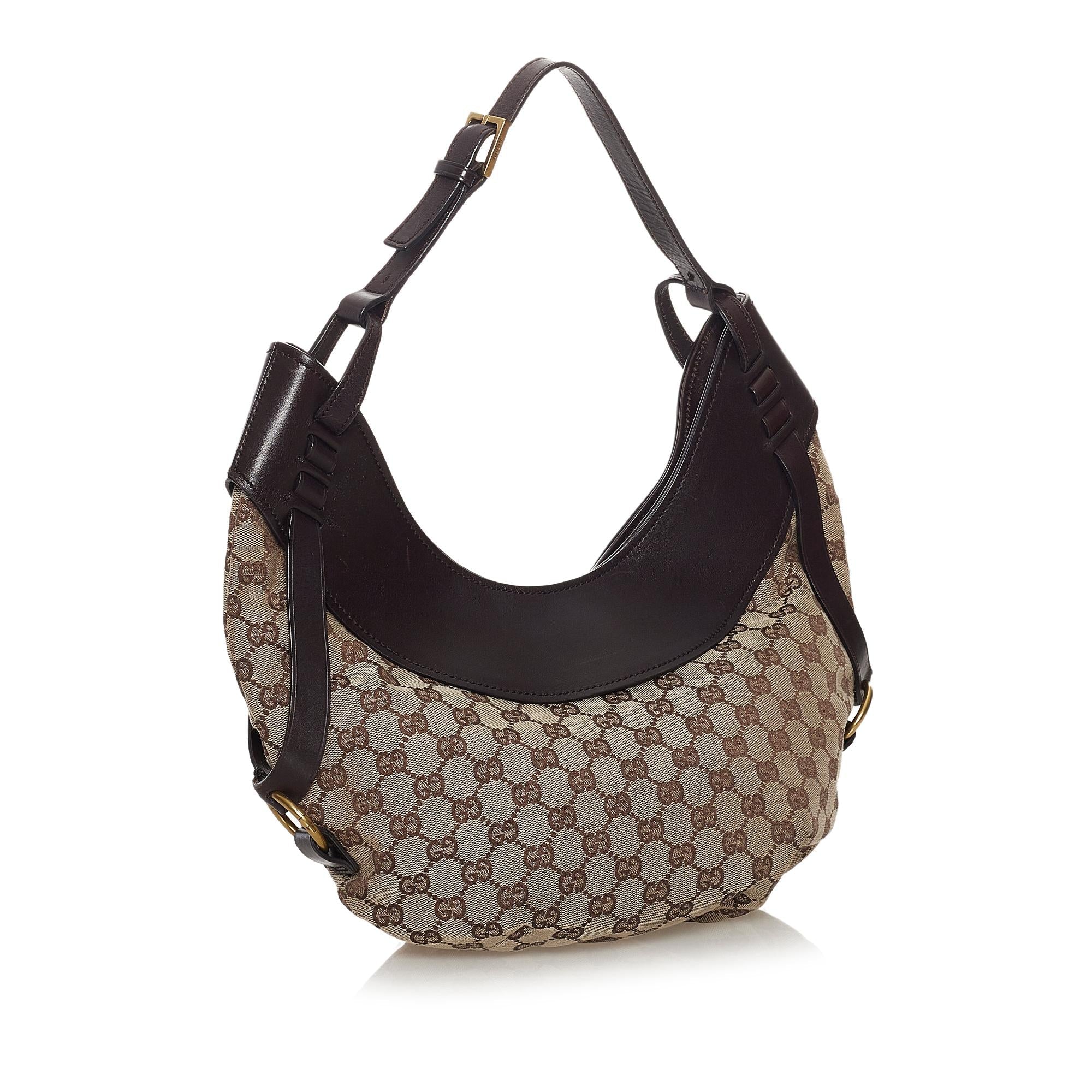 Gucci Gucci Canvas Hobo Bag (SHG-33744)