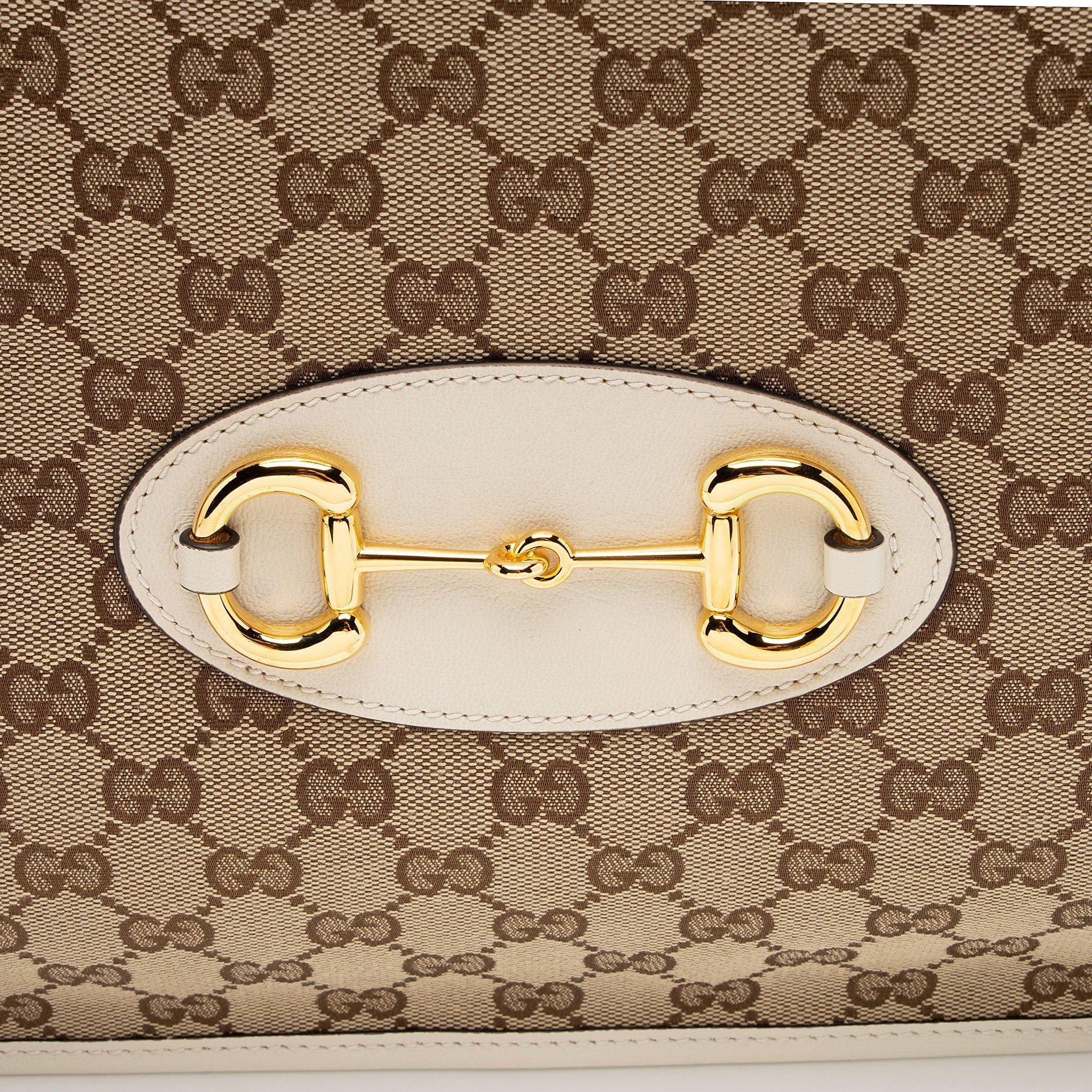 Gucci GG Canvas Horsebit 1955 Chain Medium Tote