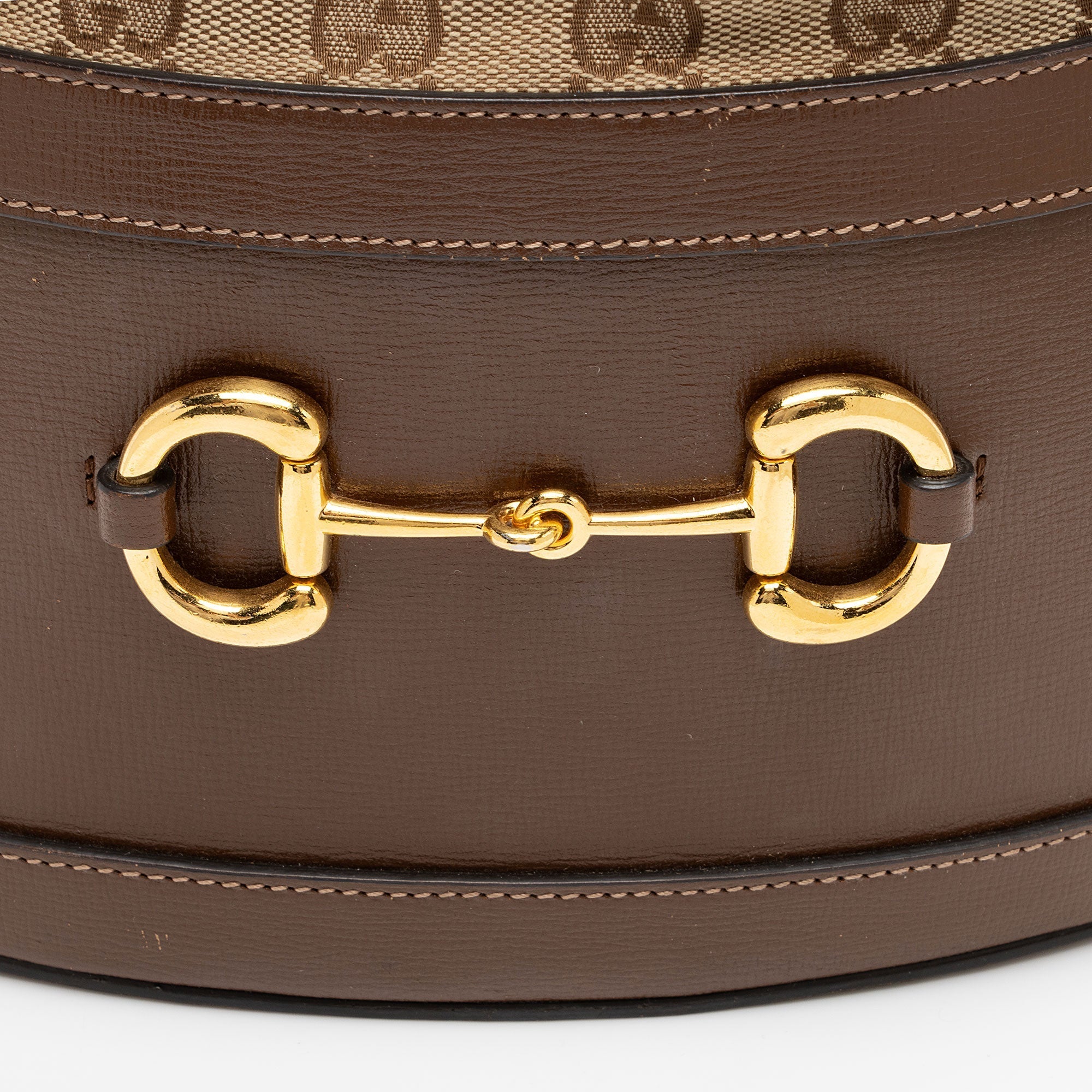 Gucci GG Canvas Horsebit 1955 Drawstring Bucket Bag