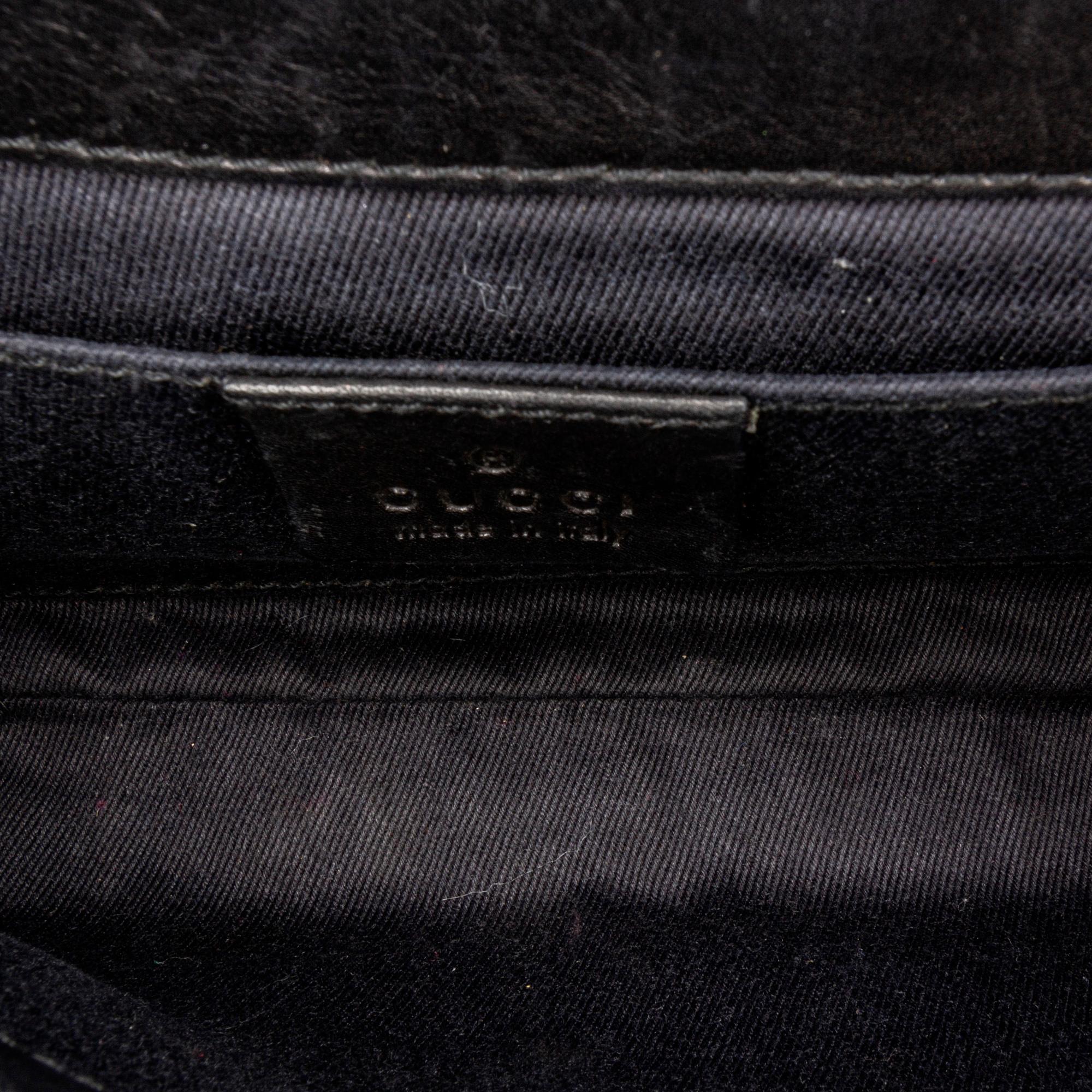 Gucci GG Canvas Horsebit Chain Baguette (SHG-uZLe9a)