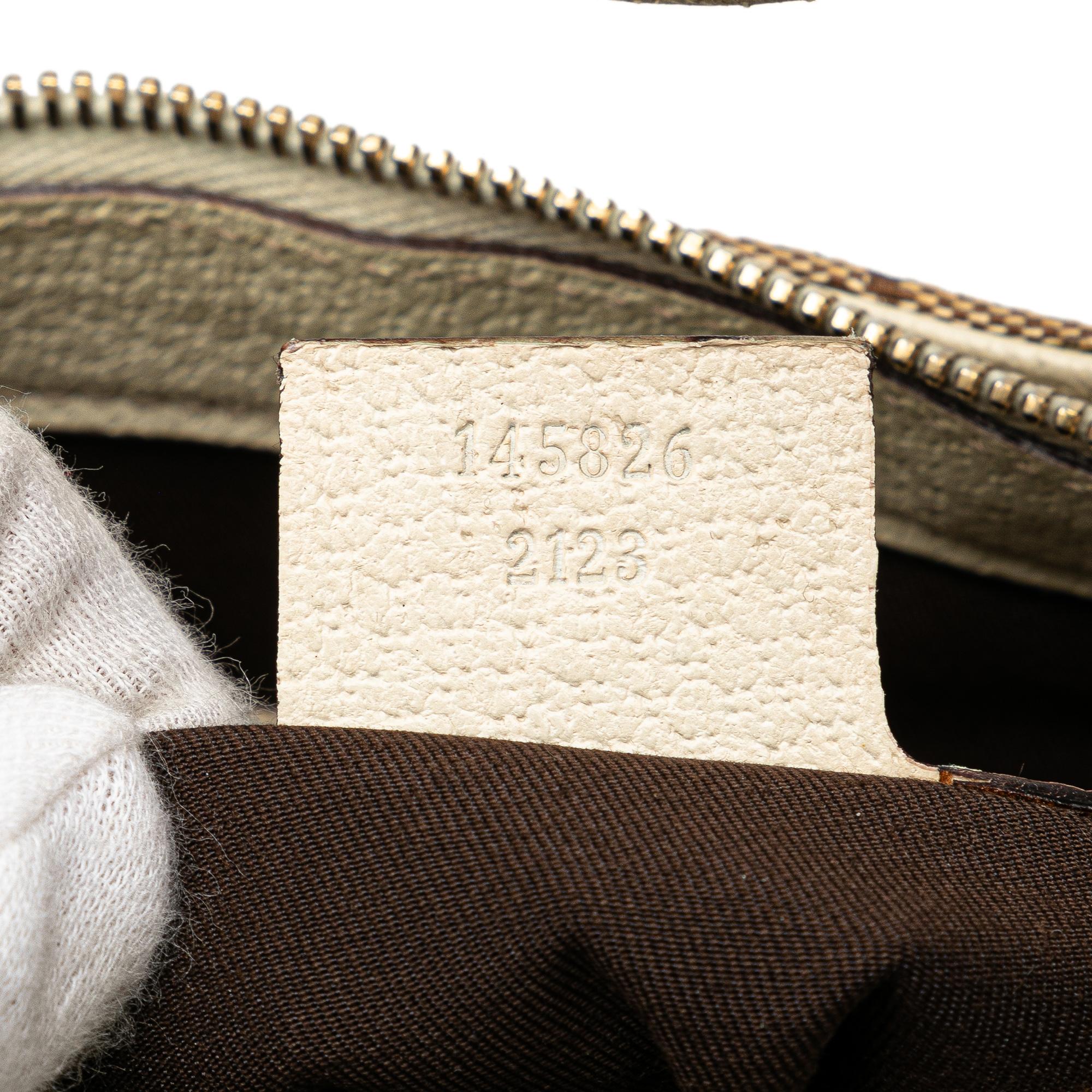 Gucci GG Canvas Horsebit Creole Hobo Bag (SHG-W6hAf3)