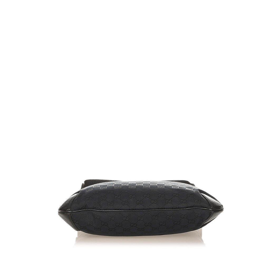 Gucci Gucci Canvas Horsebit Creole Shoulder Bag (SHG-32128)