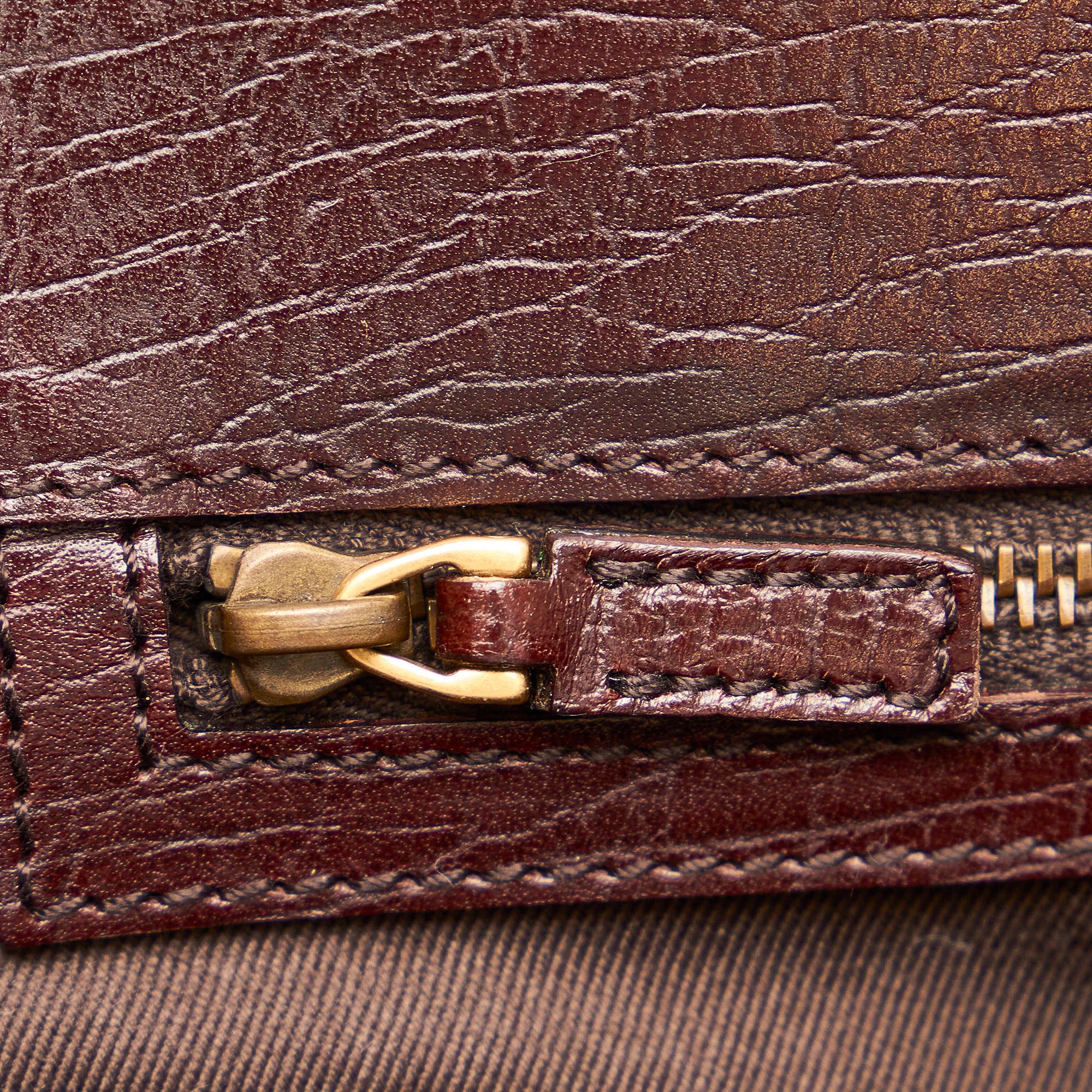 Gucci Gucci Canvas Horsebit Handbag (SHG-29601)