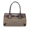 Gucci Gucci Canvas Horsebit Handbag (SHG-29601)