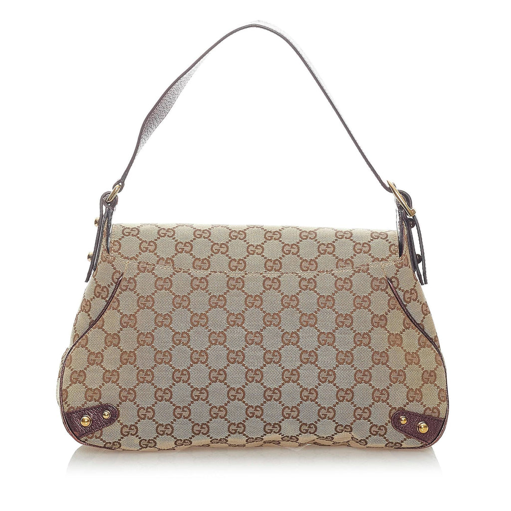 Gucci Gucci Canvas Horsebit Handbag (SHG-32962)