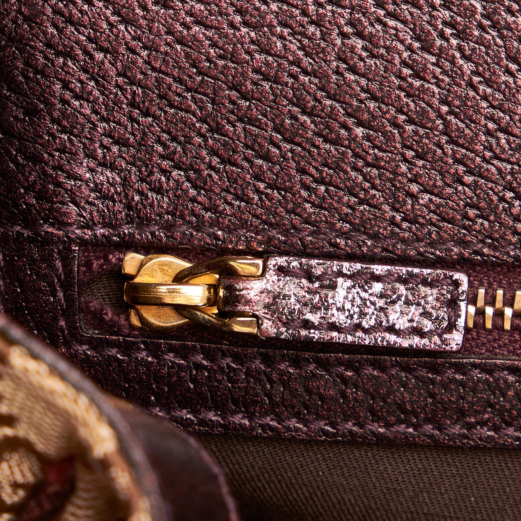 Gucci Gucci Canvas Horsebit Handbag (SHG-32962)