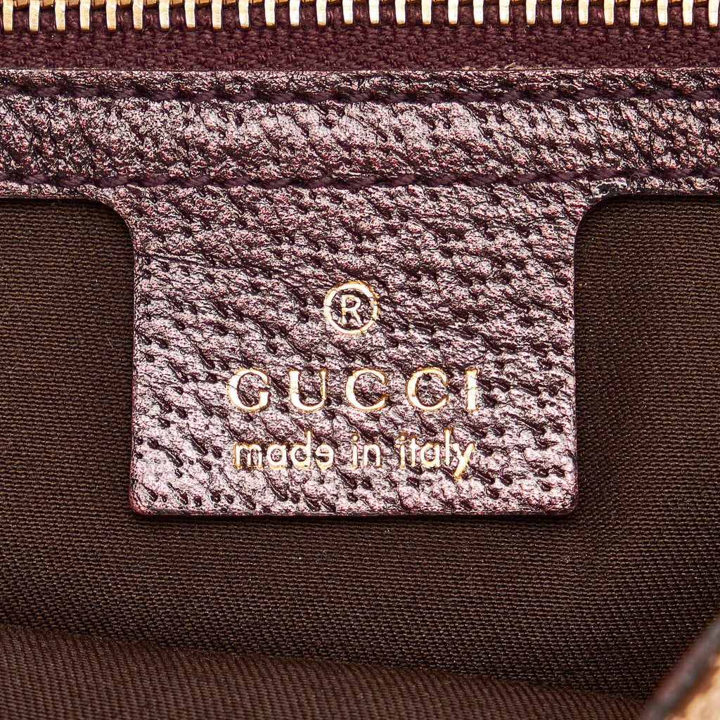 Gucci Gucci Canvas Horsebit Handbag (SHG-32962)