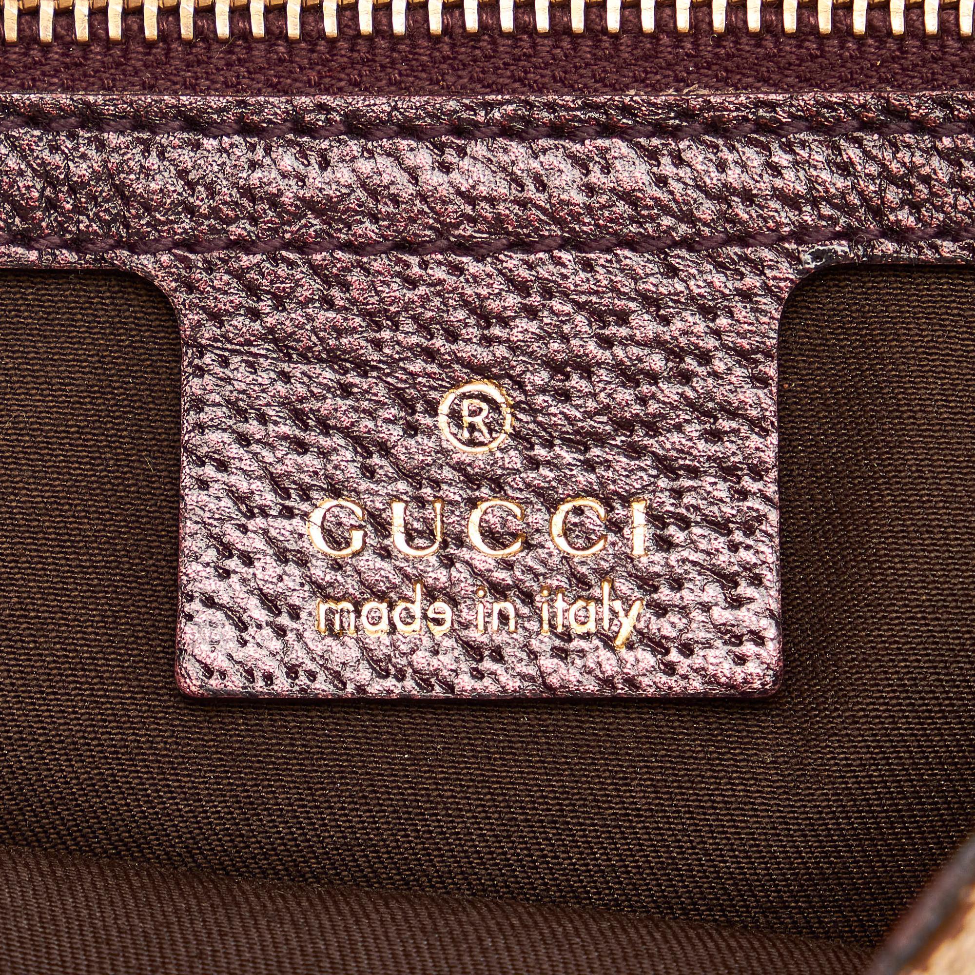 Gucci Gucci Canvas Horsebit Handbag (SHG-32962)