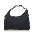 Gucci Gucci Canvas Horsebit Hobo Bag (SHG-34117)
