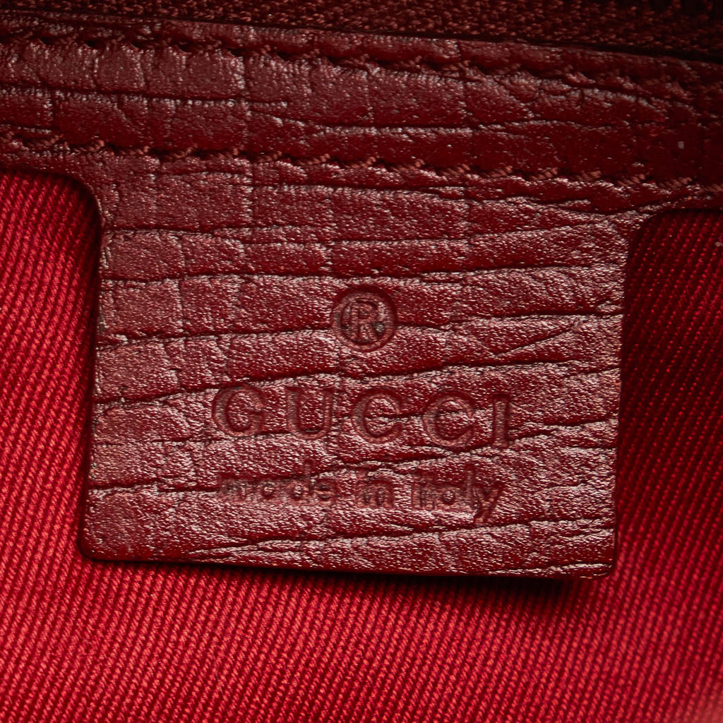Gucci Gucci Canvas Horsebit Hobo Handbag (SHG-30289)