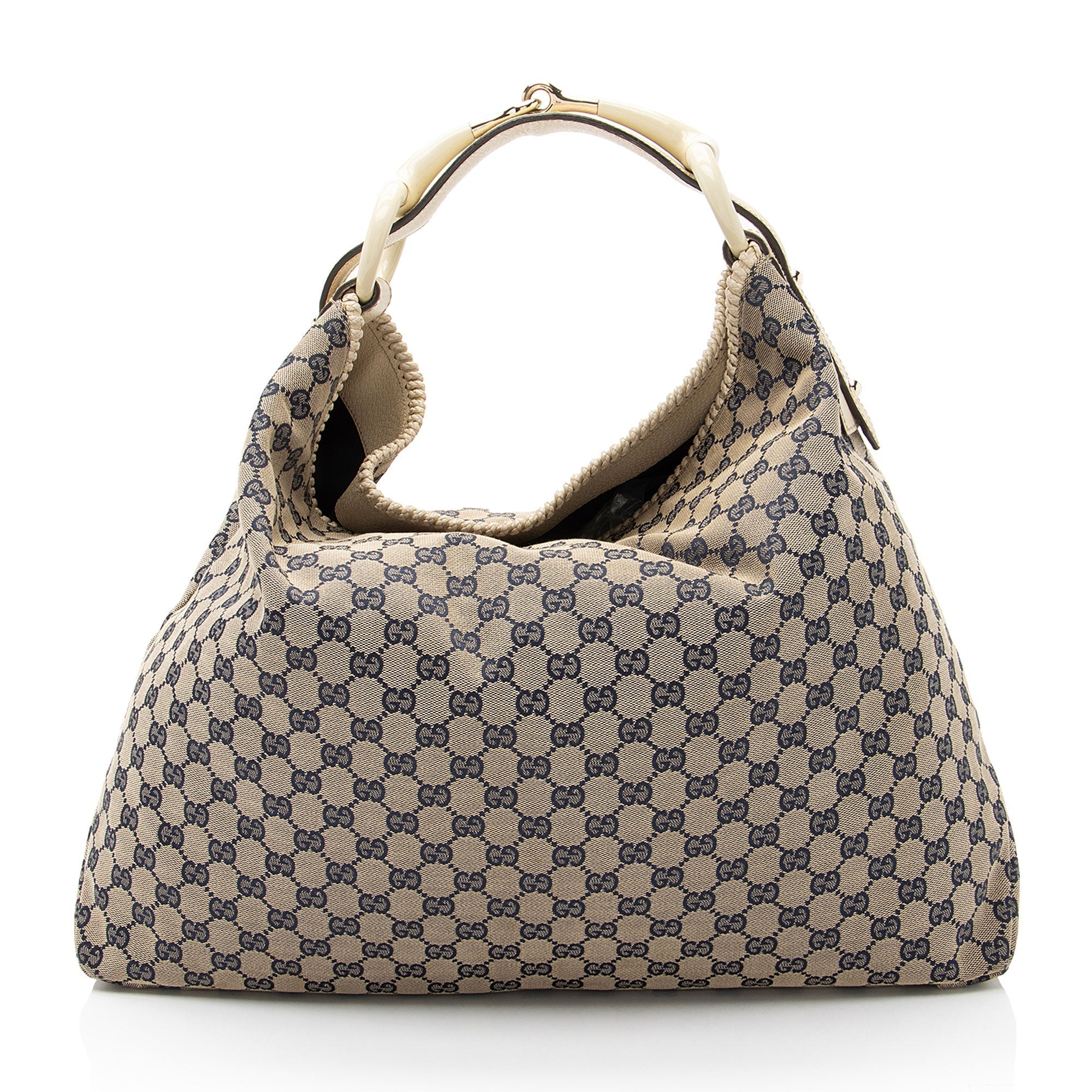Gucci GG Canvas Horsebit Large Hobo