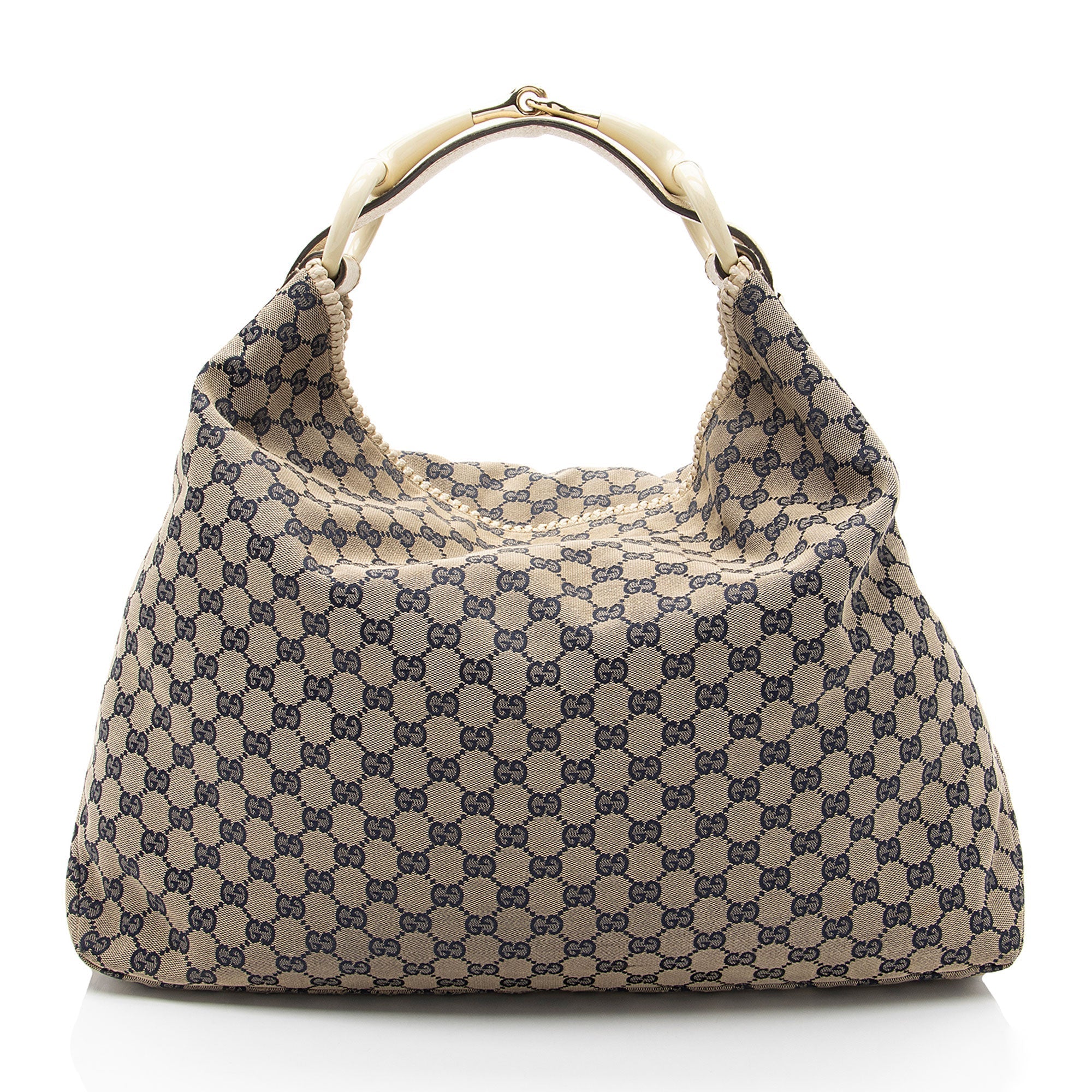 Gucci GG Canvas Horsebit Large Hobo