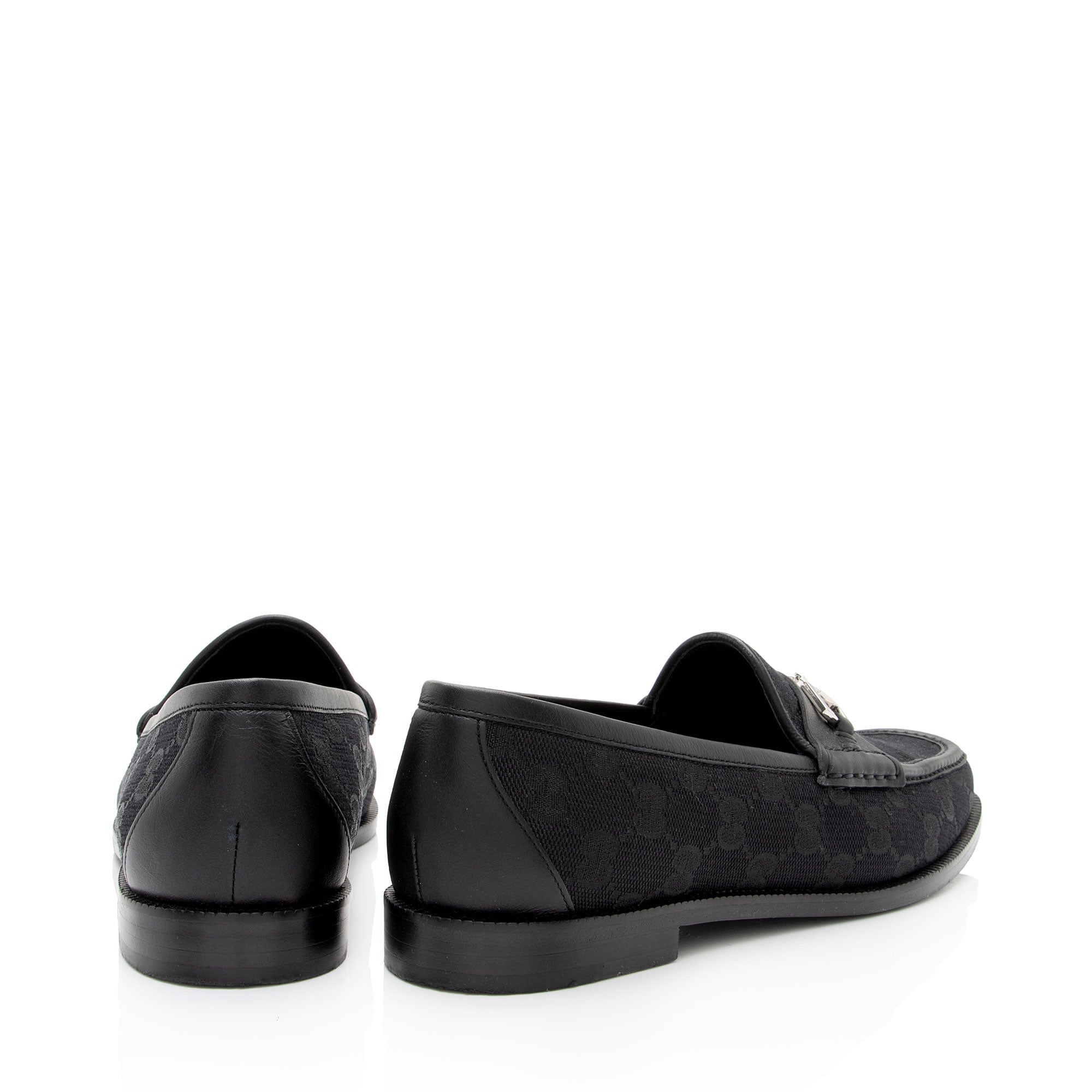 Gucci GG Canvas Horsebit Loafers - Size 7.5 / 37.5 (SHF-ZxcBTe)