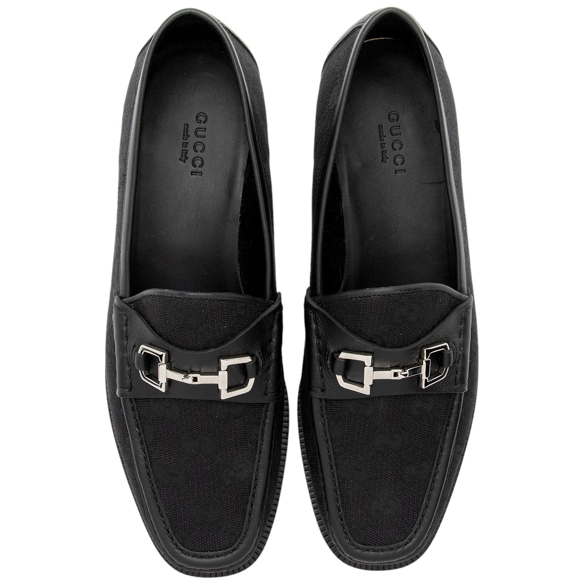 Gucci GG Canvas Horsebit Loafers - Size 7.5 / 37.5 (SHF-ZxcBTe)