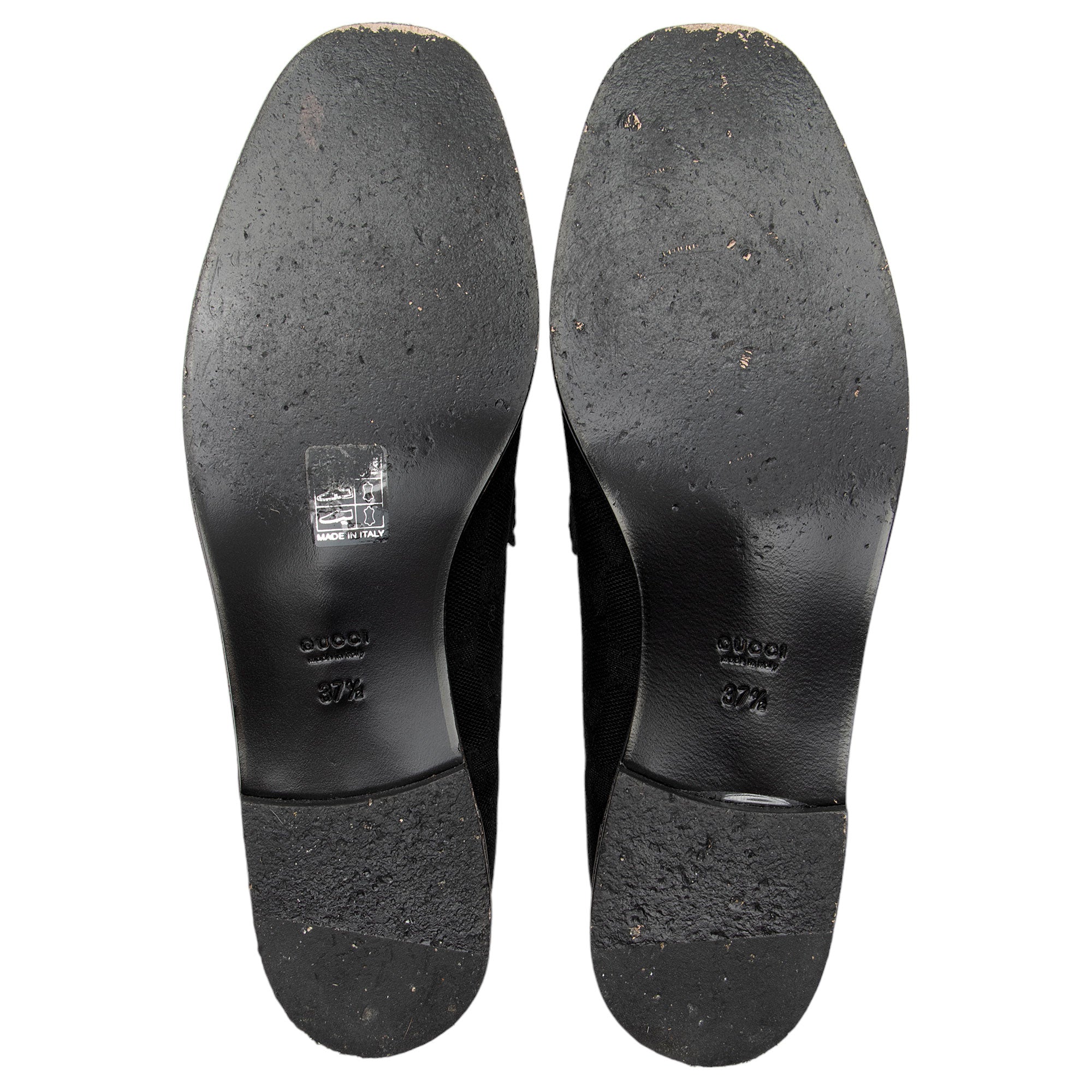 Gucci GG Canvas Horsebit Loafers - Size 7.5 / 37.5 (SHF-ZxcBTe)