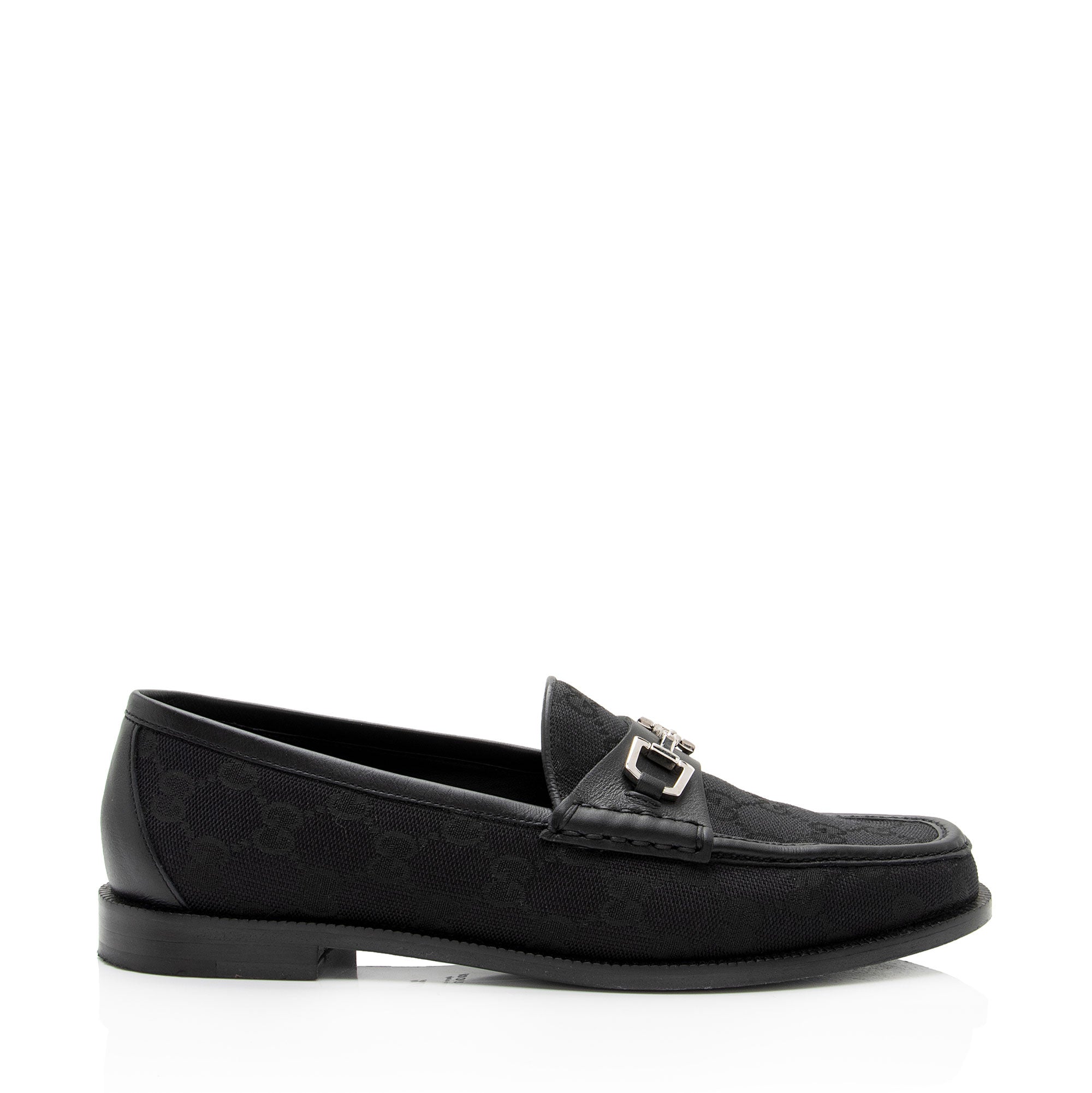Gucci GG Canvas Horsebit Loafers - Size 7.5 / 37.5 (SHF-ZxcBTe)