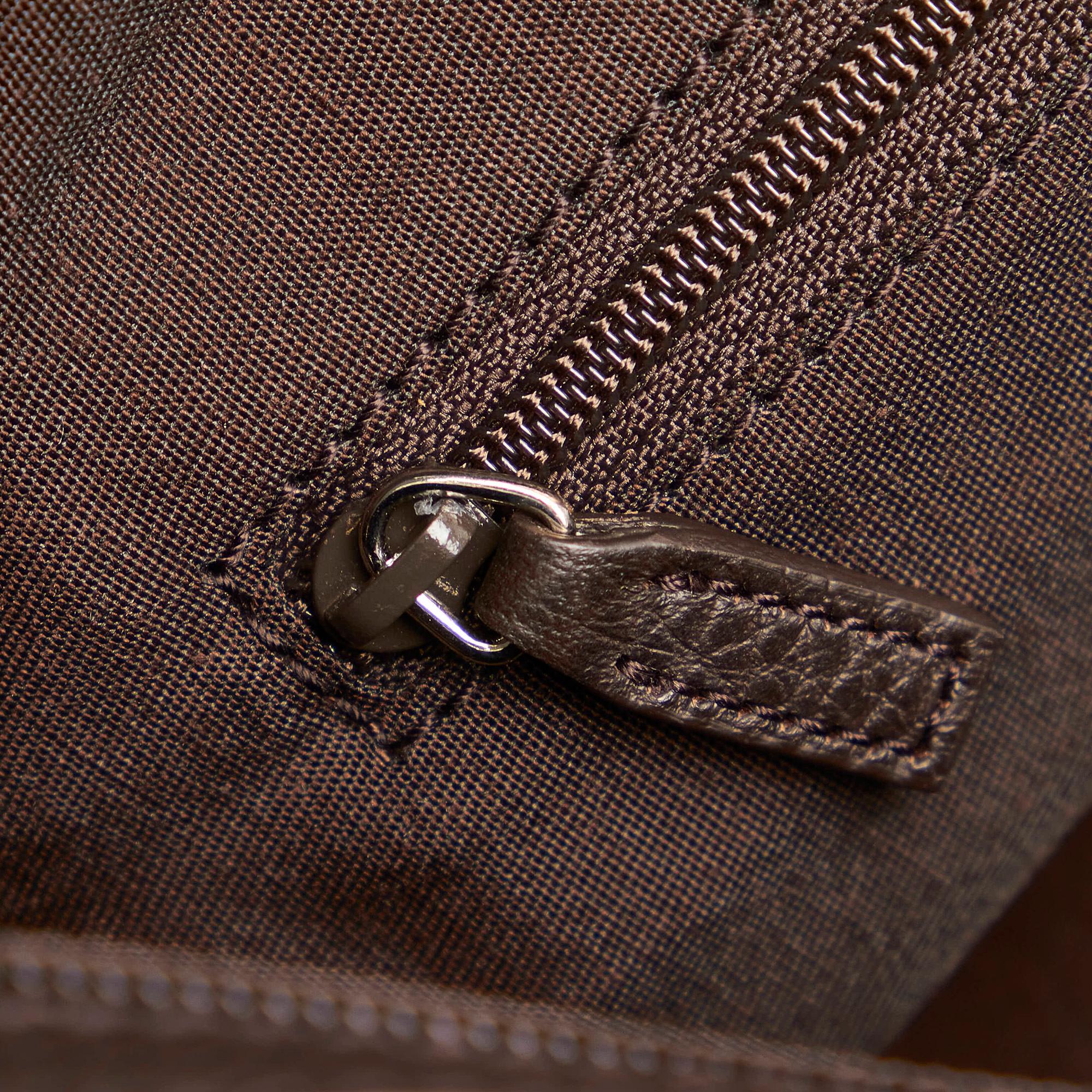 Gucci Gucci Canvas Horsebit Nail Boston Bag (SHG-32061)