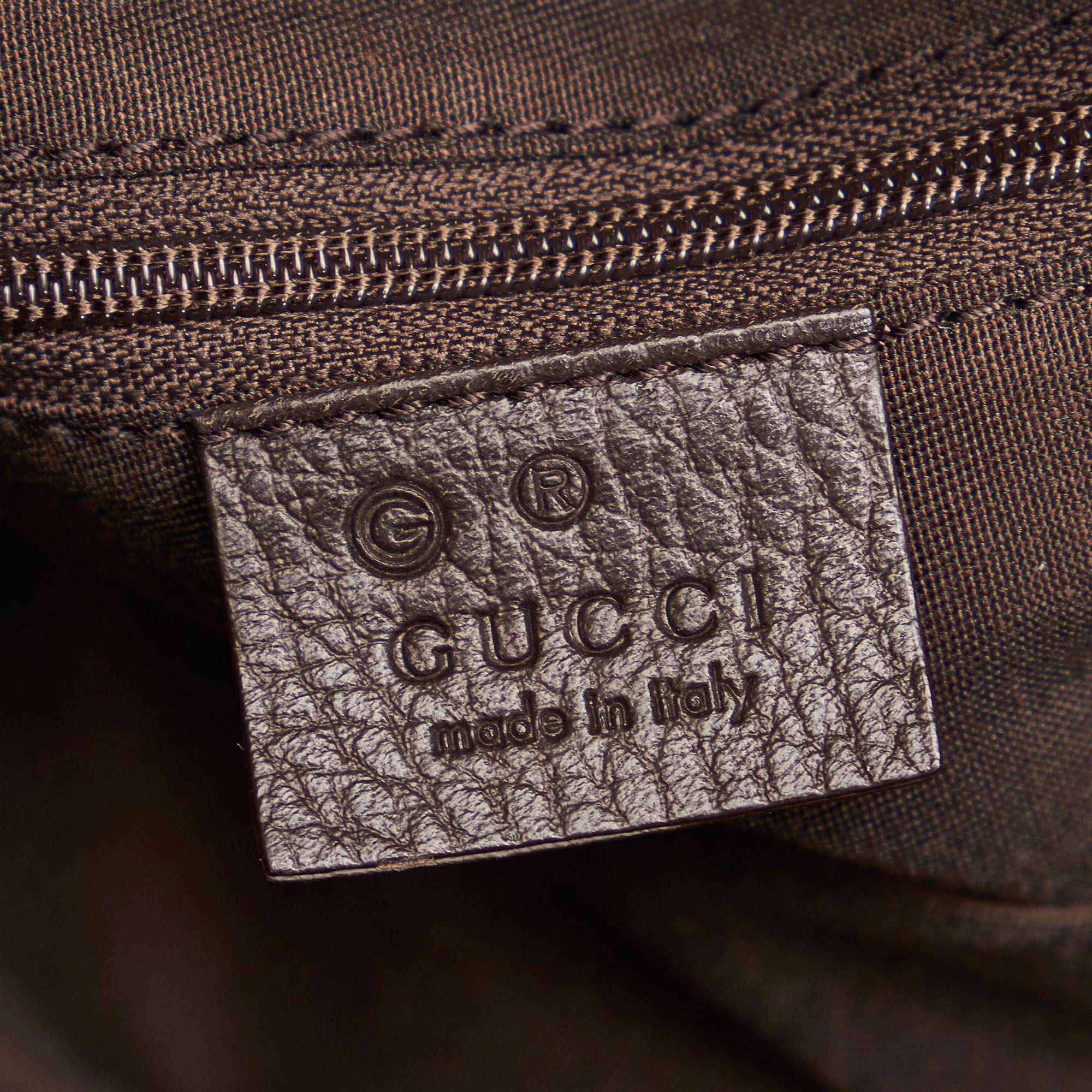 Gucci Gucci Canvas Horsebit Nail Boston Bag (SHG-32061)