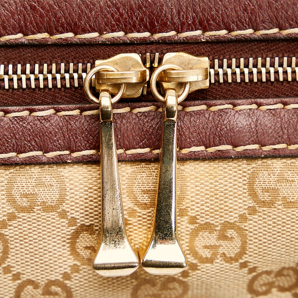 Gucci GG Canvas Horsebit Nail Satchel (SHG-36819)