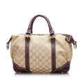 Gucci GG Canvas Horsebit Nail Satchel (SHG-36819)