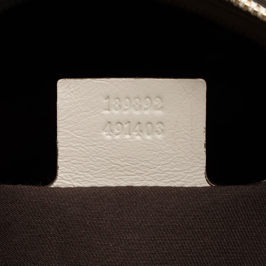 Gucci GG Canvas Horsebit Nailhead Medium Boston Bag