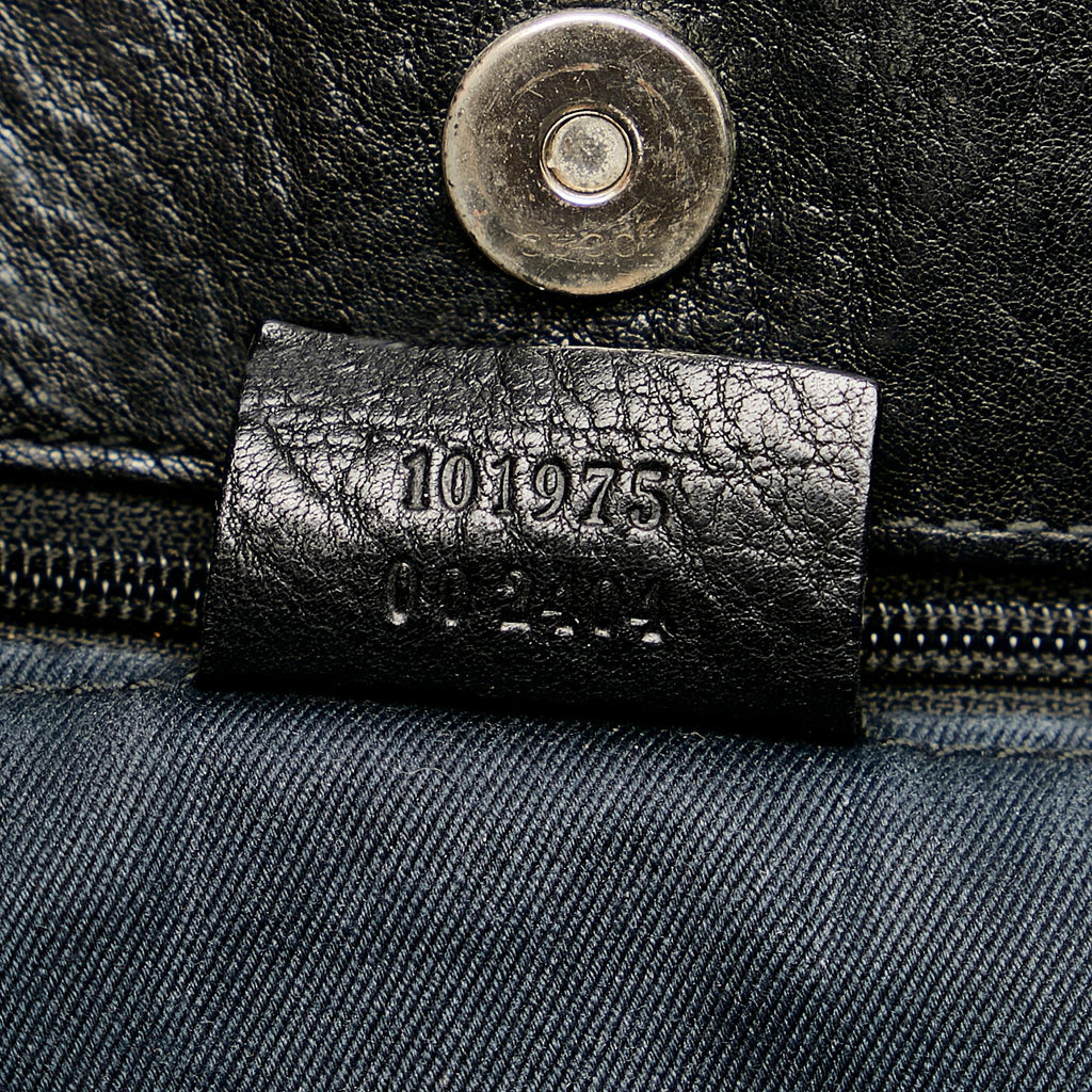 Gucci Gucci Canvas Horsebit Shoulder Bag (SHG-24498)