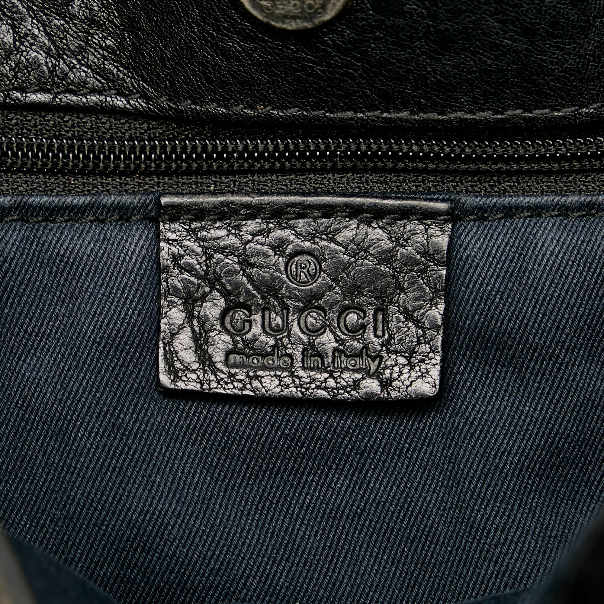Gucci Gucci Canvas Horsebit Shoulder Bag (SHG-24498)