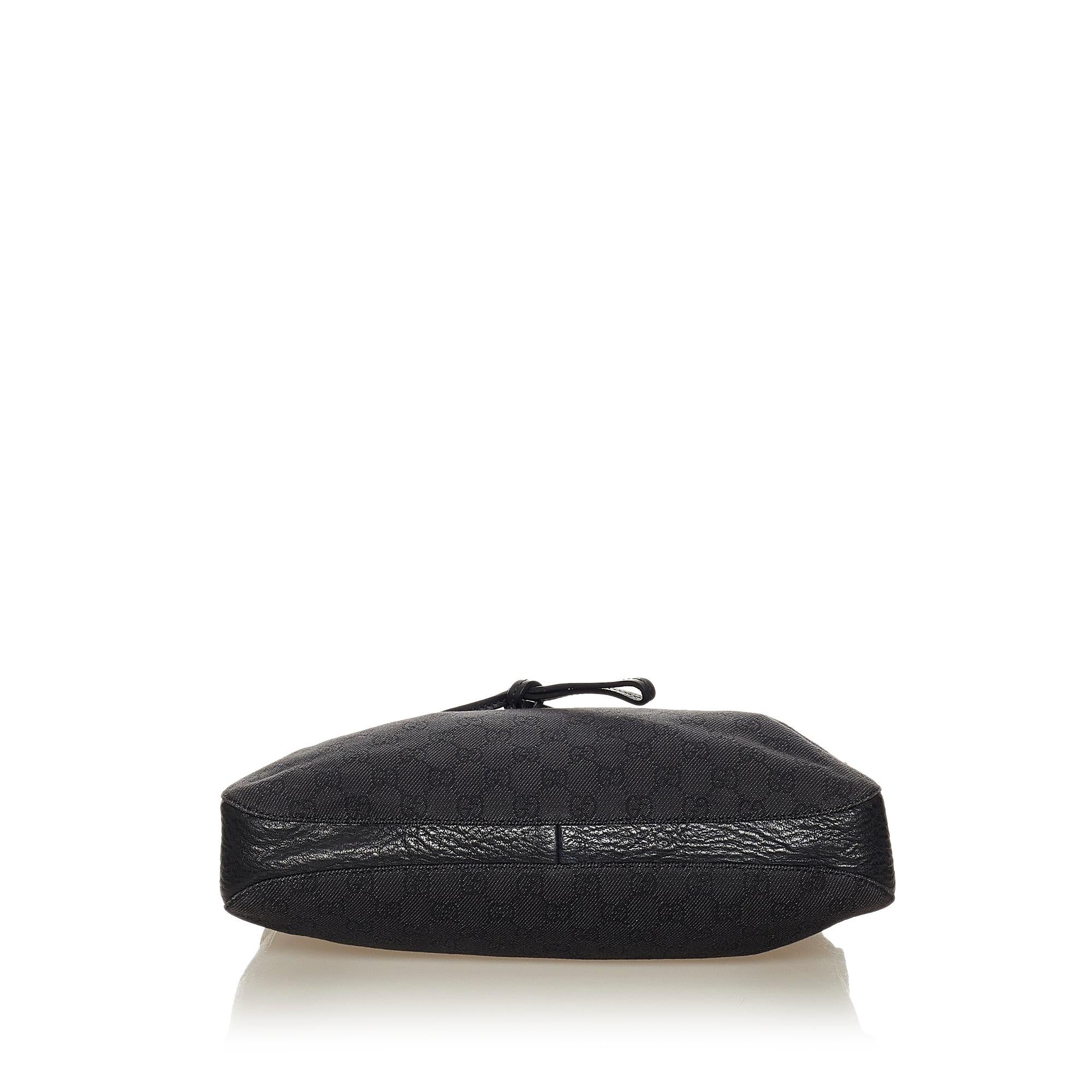 Gucci Gucci Canvas Horsebit Shoulder Bag (SHG-27551)
