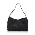 Gucci Gucci Canvas Horsebit Shoulder Bag (SHG-27551)