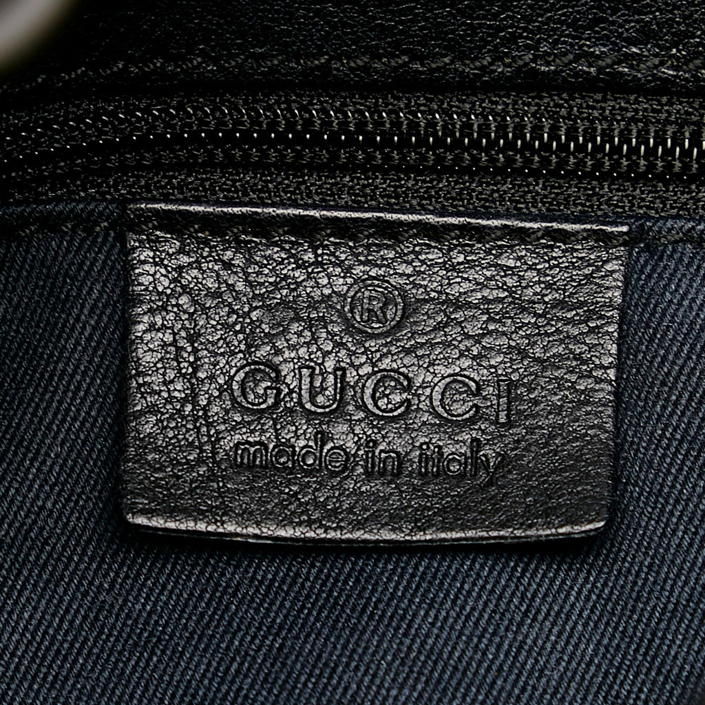 Gucci Gucci Canvas Horsebit Shoulder Bag (SHG-27551)