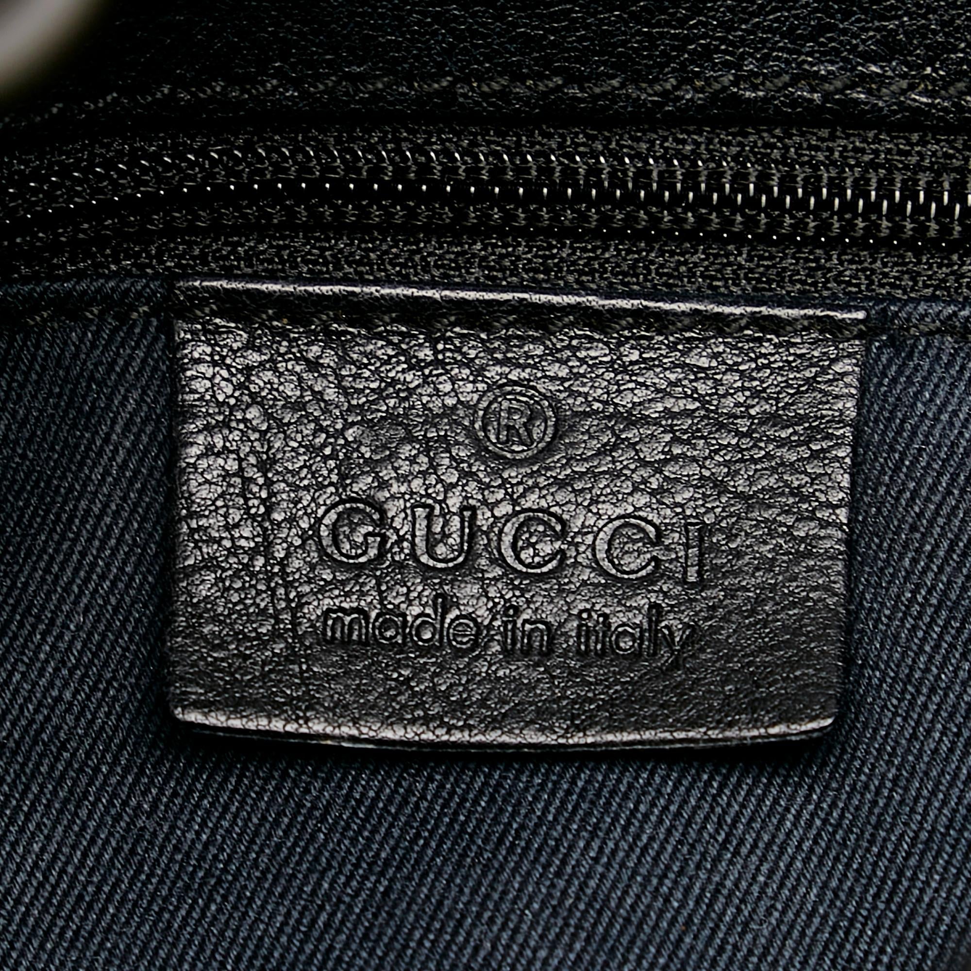 Gucci Gucci Canvas Horsebit Shoulder Bag (SHG-27551)