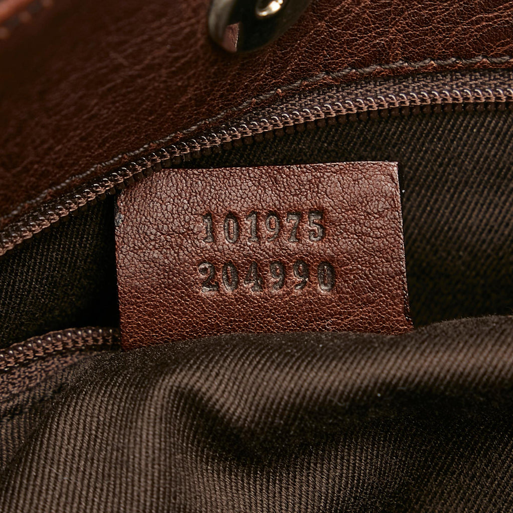 Gucci Gucci Canvas Horsebit Shoulder Bag (SHG-29071)