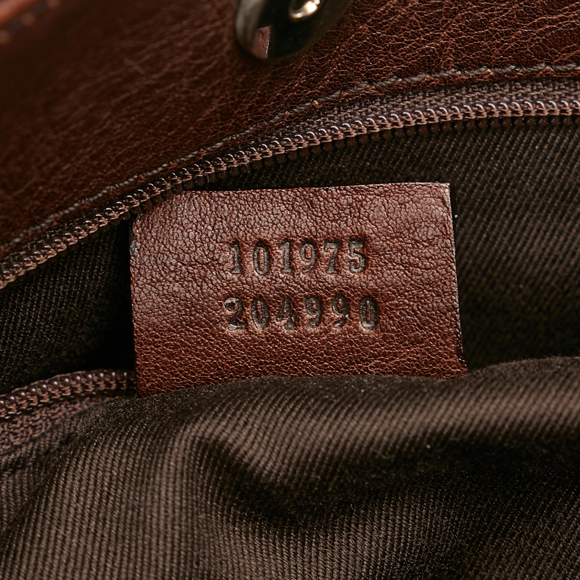 Gucci Gucci Canvas Horsebit Shoulder Bag (SHG-29071)